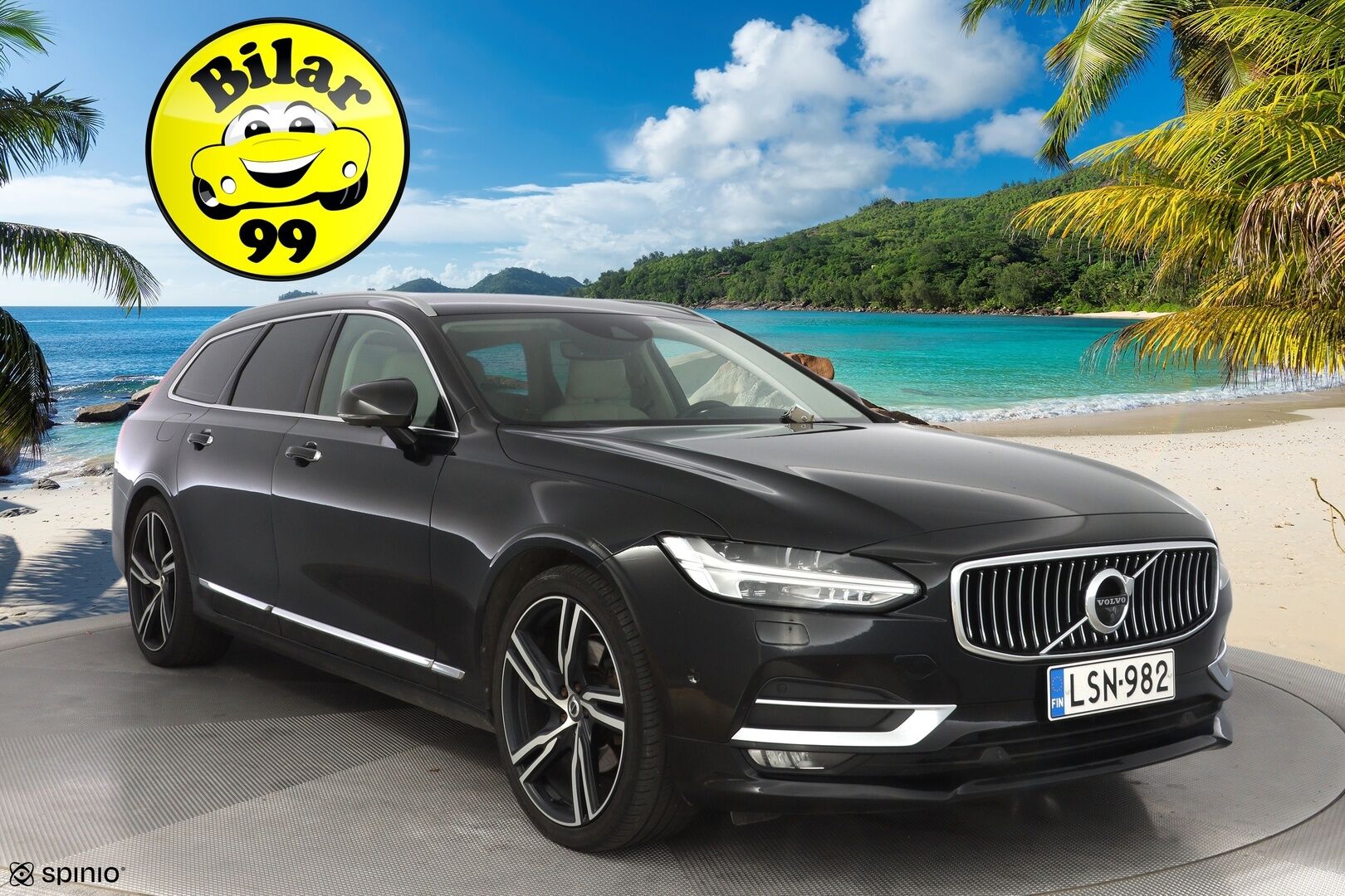 Volvo V90 2017 D4 AWD Inscription aut. *Polestar / HUD / ACC / 360° / Webasto / Muistipenkki / Keyless / Koukku* - Polestar / Kahdet OEM vanteet / Huippuvarusteet / Viimeisin huolto 241tkm