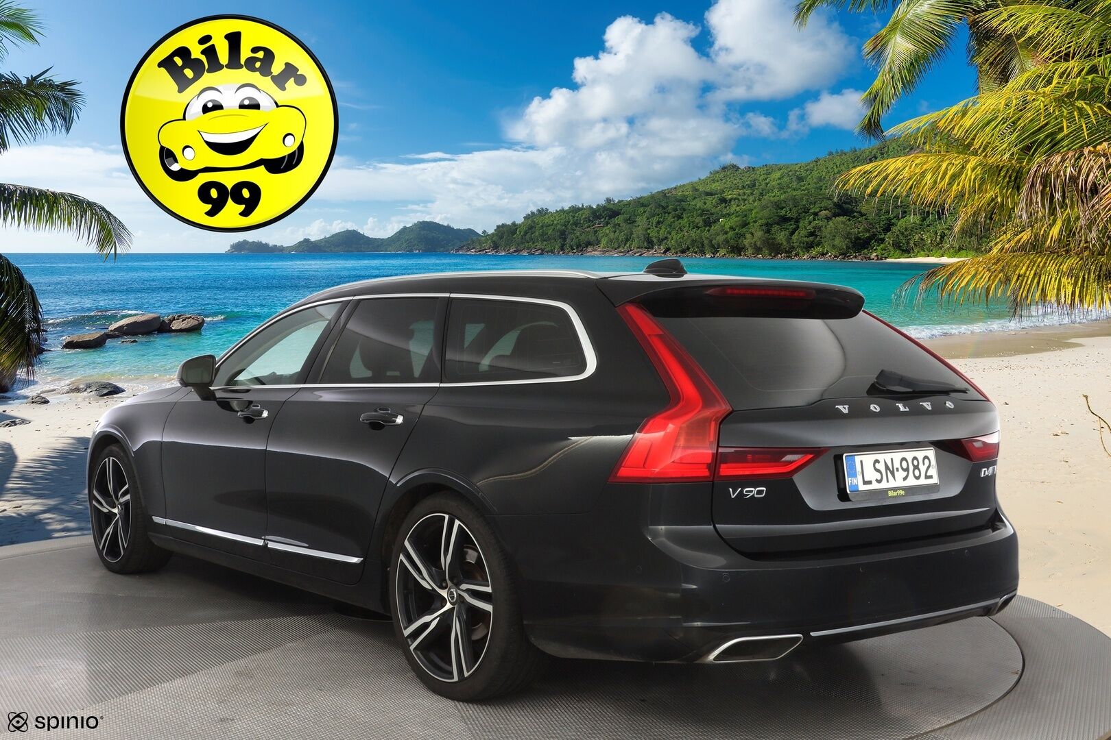 Volvo V90 2017 D4 AWD Inscription aut. *Polestar / HUD / ACC / 360° / Webasto / Muistipenkki / Keyless / Koukku* - Polestar / Kahdet OEM vanteet / Huippuvarusteet / Viimeisin huolto 241tkm
