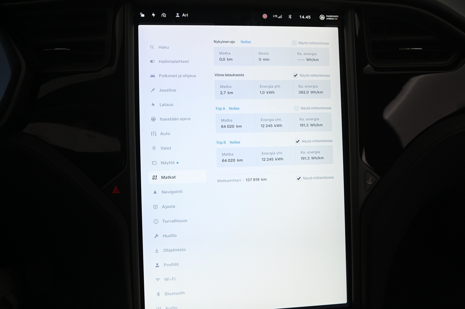 Tesla Model S 2020 Long Raven AWD Raven - | CCS-päivitys tehty | 21" Turbine | Intel Atom | Ilma-alusta | Premium Audio | 2x Alumiinivanteet renkailla |