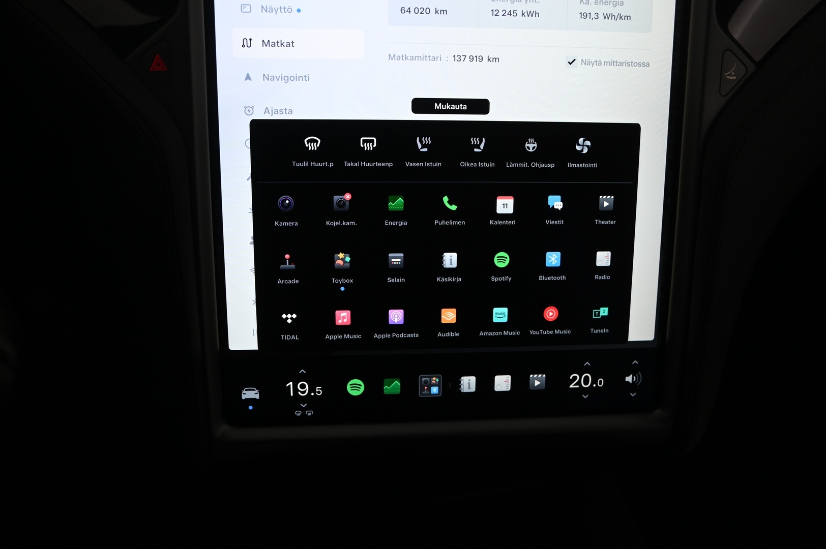 Tesla Model S 2020 Long Raven AWD Raven - | CCS-päivitys tehty | 21" Turbine | Intel Atom | Ilma-alusta | Premium Audio | 2x Alumiinivanteet renkailla |
