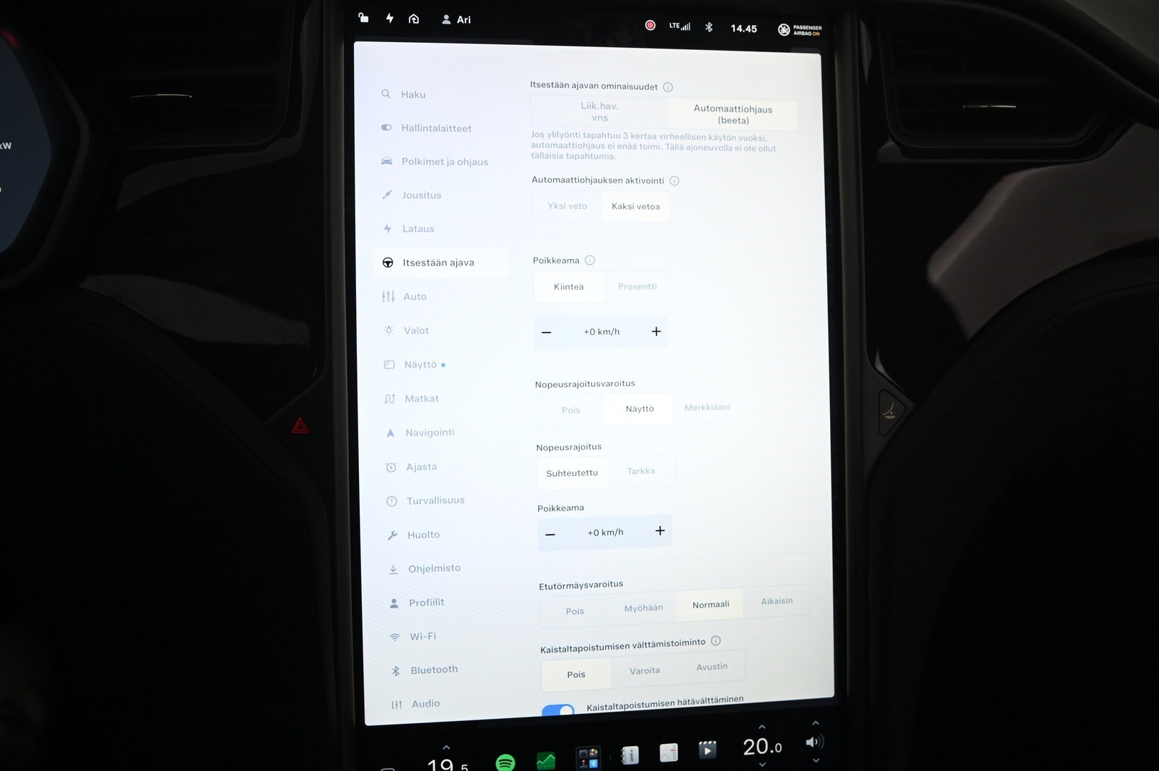 Tesla Model S 2020 Long Raven AWD Raven - | CCS-päivitys tehty | 21" Turbine | Intel Atom | Ilma-alusta | Premium Audio | 2x Alumiinivanteet renkailla |