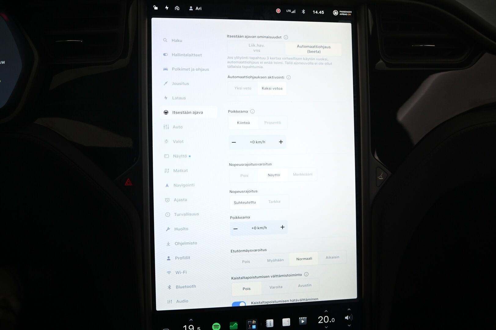 Tesla Model S 2020 Long Range AWD Raven - | CCS-päivitys tehty | 21" Turbine | Aviloo 90,2% | Intel Atom | Ilma-alusta | Premium Audio | 2x Alumiinivanteet renkailla |