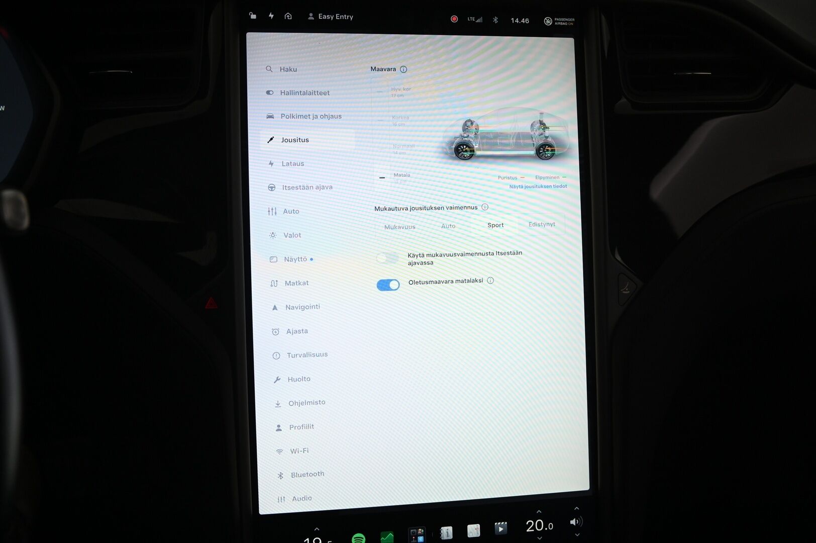 Tesla Model S 2020 Long Range AWD Raven - | CCS-päivitys tehty | 21" Turbine | Aviloo 90,2% | Intel Atom | Ilma-alusta | Premium Audio | 2x Alumiinivanteet renkailla |