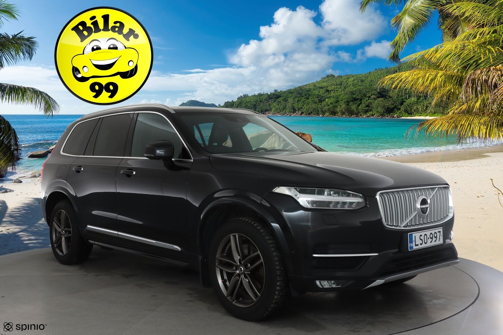 Volvo XC90 2017 D5 AWD Inscription aut * Webasto / Koukku / ACC / Full-LED / 360° / Sporttinahat Muistilla / Navi / Kaistavahti * - Kahdet renkaat 