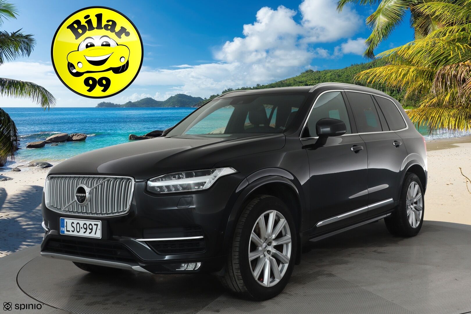 Volvo XC90 2017 D5 AWD Inscription aut * Webasto / Koukku / ACC / Full-LED / 360° / Sporttinahat Muistilla / Navi / Kaistavahti * - Kahdet renkaat 
