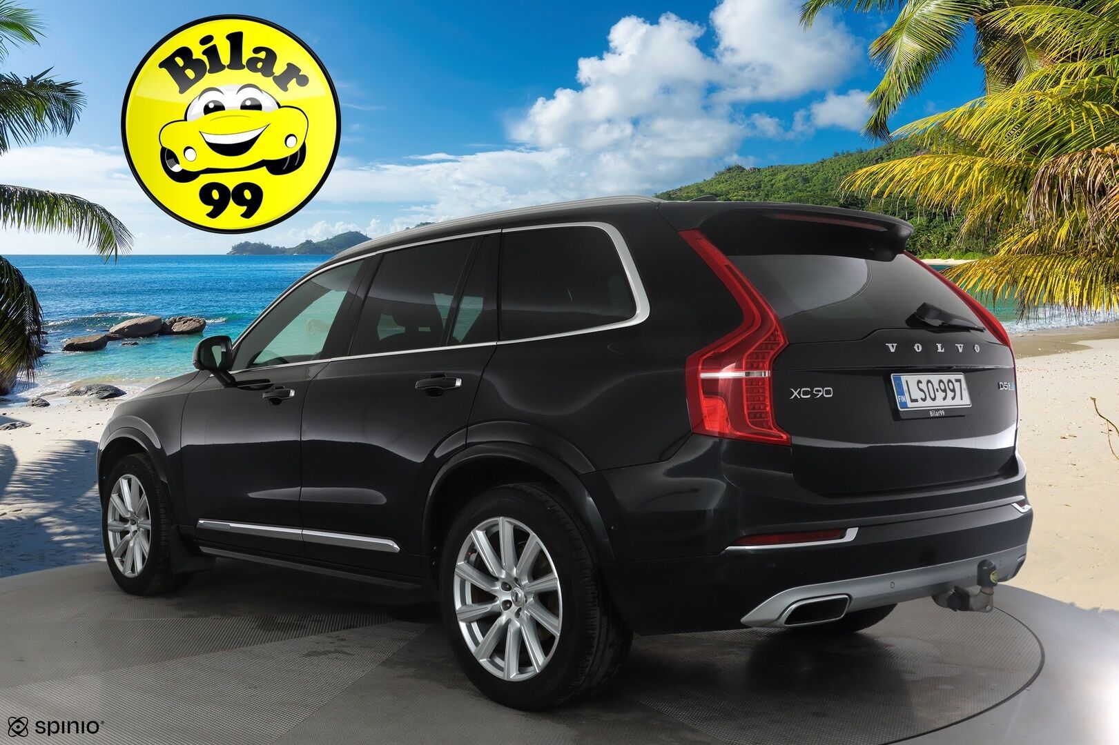 Volvo XC90 2017 D5 AWD Inscription aut * Webasto / Koukku / ACC / Full-LED / 360° / Sporttinahat Muistilla / Navi / Kaistavahti * - Kahdet renkaat 