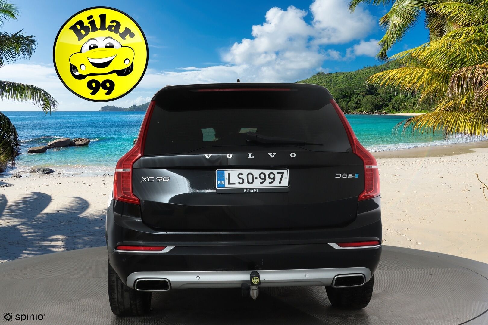 Volvo XC90 2017 D5 AWD Inscription aut * Webasto / Koukku / ACC / Full-LED / 360° / Sporttinahat Muistilla / Navi / Kaistavahti * - Kahdet renkaat 