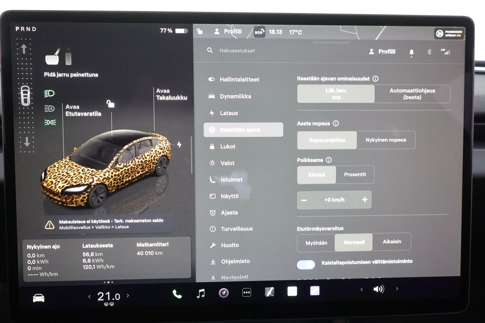 Tesla Model 3 2024 RWD Highland - | ILP | Lasikatto | ACC | Matrix-LED | P.Kamera | Ilmastoitu Muistipenkki | Navi | Kaistavahti | Keyless | 1-om Suomi-auto | 2x Latauskaapelit | Kahdet renkaat |