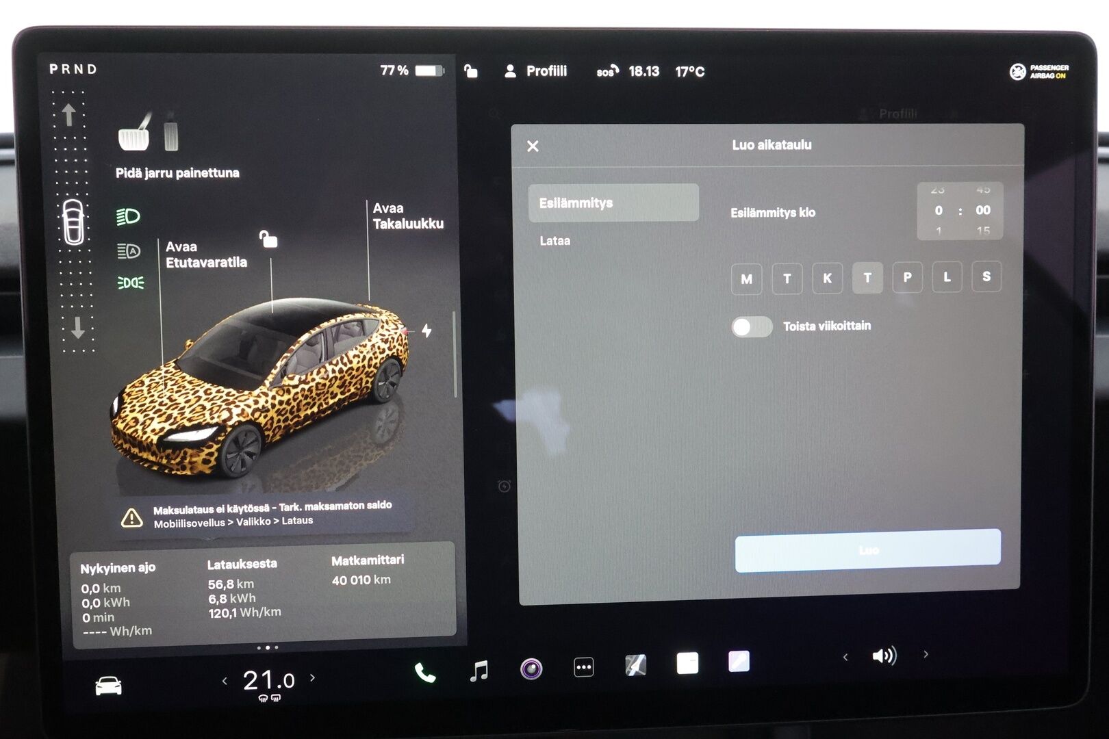 Tesla Model 3 2024 RWD Highland - | ILP | Lasikatto | ACC | Matrix-LED | P.Kamera | Ilmastoitu Muistipenkki | Navi | Kaistavahti | Keyless | 1-om Suomi-auto | 2x Latauskaapelit | Kahdet renkaat |