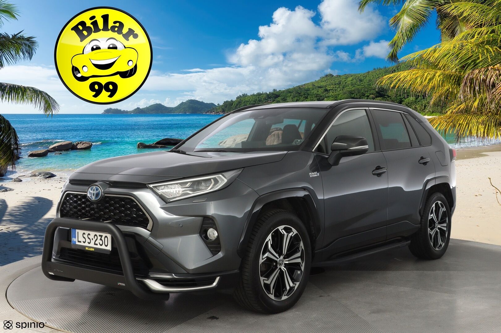 Toyota RAV4 Plug-in 2021 Hybrid 2,5 AWD-i Premium / ACC / Ilmastoidut muistipenkit / JBL / HUD / Kamera / Koukku / Panorama / Ratinlämmitin / Blis - 3,99 % KORKOTARJOUS TÄHÄN AUTOON 31.8. ASTI! - Viimeisin huolto Toyotalla 02/25 55tkm! / Kahdet alumiinivanteet hyvillä renkailla / Todella näyttävä yksilö! 