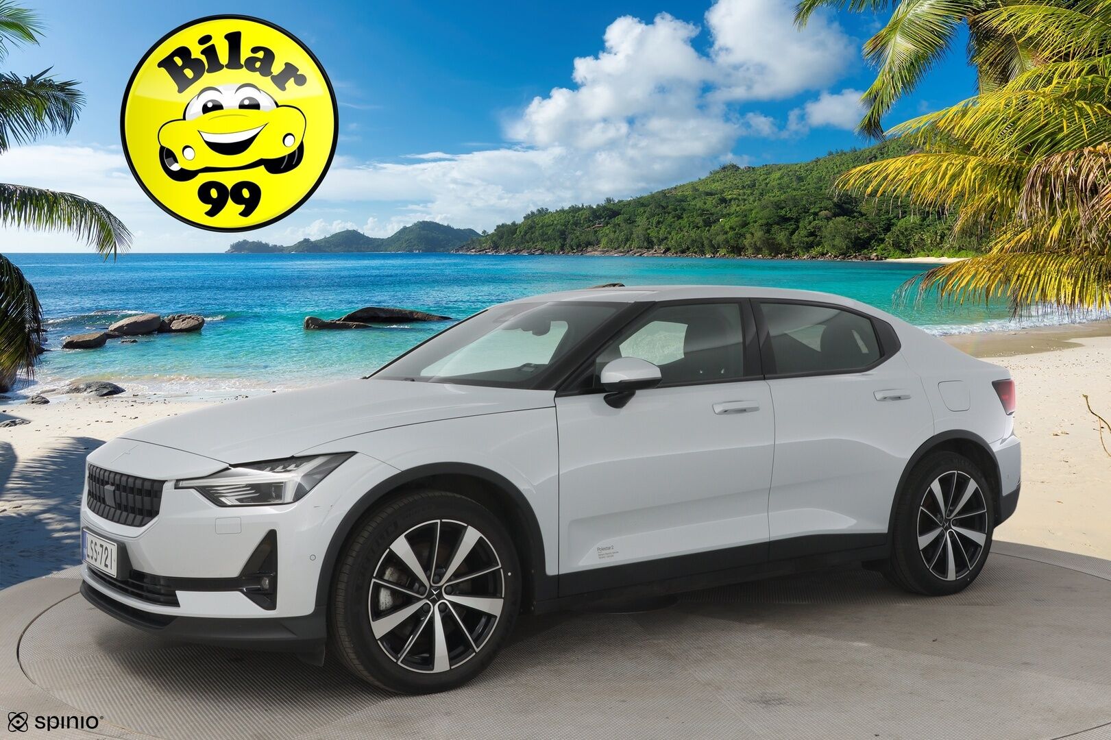 Polestar 2 2021 Launch Edition, 300kW, 78kWh *Pilot & Plus paketti / Lasikatto / H&K äänentoisto / ILP / Vetokoukku* - *Merkkiliikkeen huoltohistoria / Sähkösäätöiset etuistuimet: Kuljettajan muistilla / Navigointi / 2x Renkaat & Vanteet*