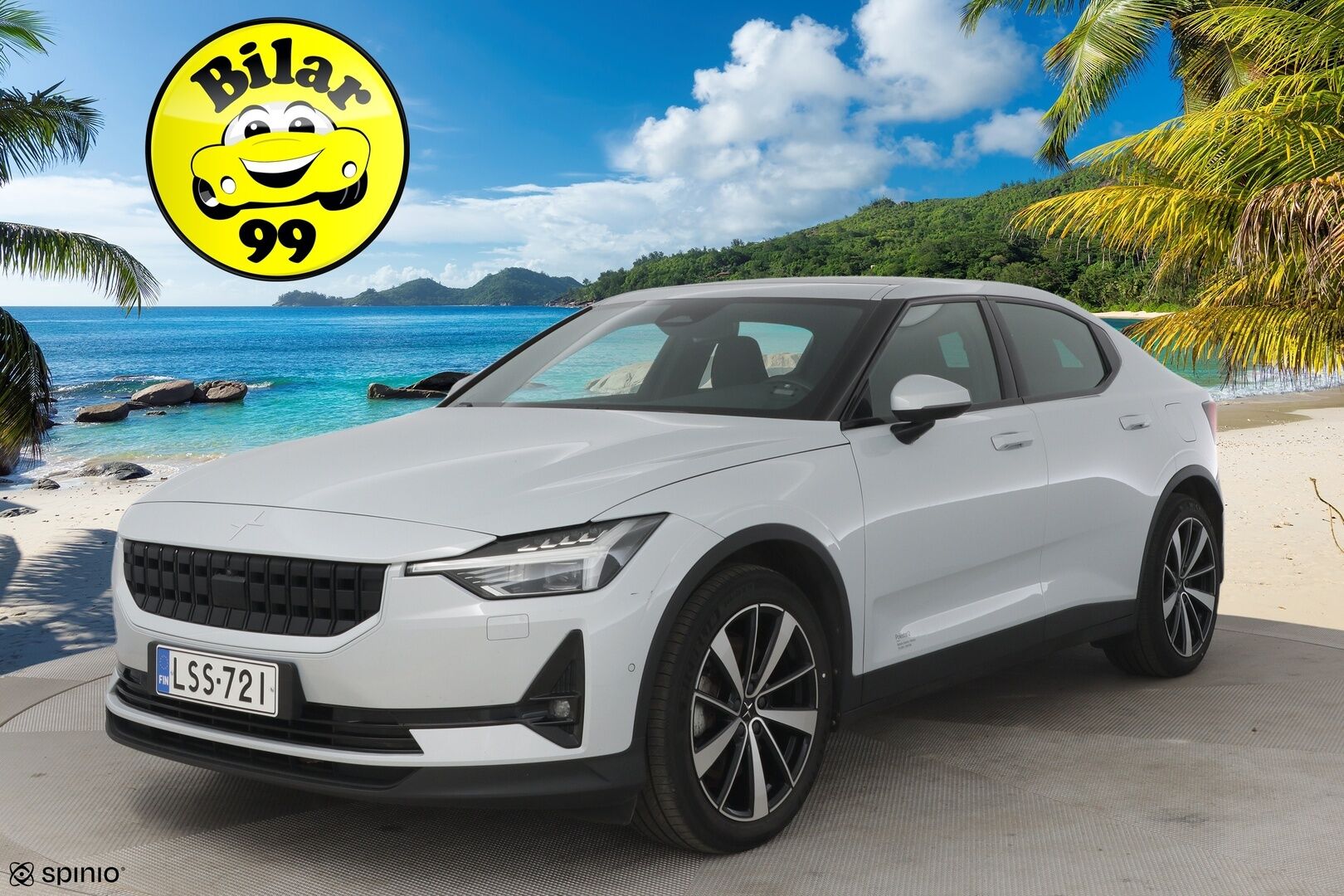 Polestar 2 2021 Launch Edition, 300kW, 78kWh *Pilot & Plus paketti / Lasikatto / H&K äänentoisto / ILP / Vetokoukku* - *Merkkiliikkeen huoltohistoria / Sähkösäätöiset etuistuimet: Kuljettajan muistilla / Navigointi / 2x Renkaat & Vanteet*