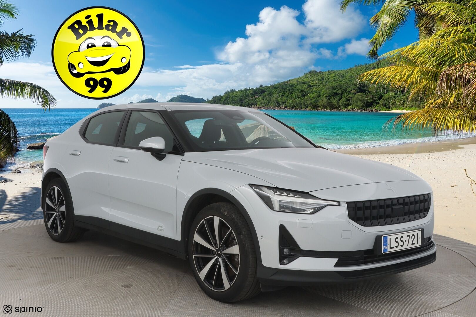 Polestar 2 2021 Launch Edition, 300kW, 78kWh *Pilot & Plus paketti / Lasikatto / H&K äänentoisto / ILP / Vetokoukku* - *Merkkiliikkeen huoltohistoria / Sähkösäätöiset etuistuimet: Kuljettajan muistilla / Navigointi / 2x Renkaat & Vanteet*