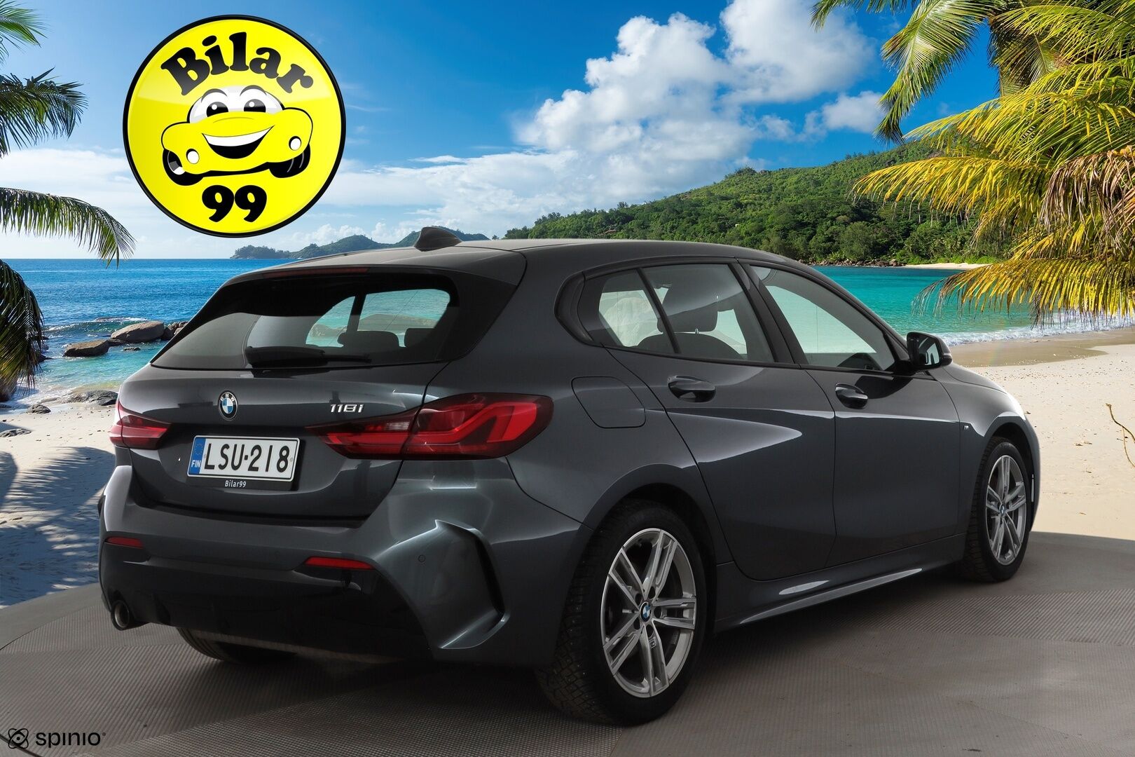 BMW 118 2021 F40 Hatchback 118i A Business M Sport * Vakkari / P.tutkat / Hifi / Digimittaristo / Sporttipenkit / LED * - Kahdet renkaat aluvanteilla - HULLUT BLACKWEEK JATKOT - KORKOTARJOUS 2,49%
