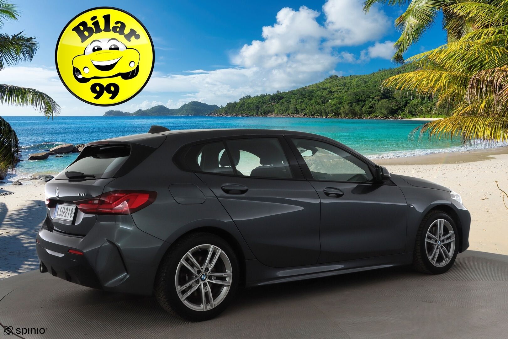 BMW 118 2021 F40 Hatchback 118i A Business M Sport * Vakkari / P.tutkat / Hifi / Digimittaristo / Sporttipenkit / LED * - Kahdet renkaat aluvanteilla - HULLUT BLACKWEEK JATKOT - KORKOTARJOUS 2,49%