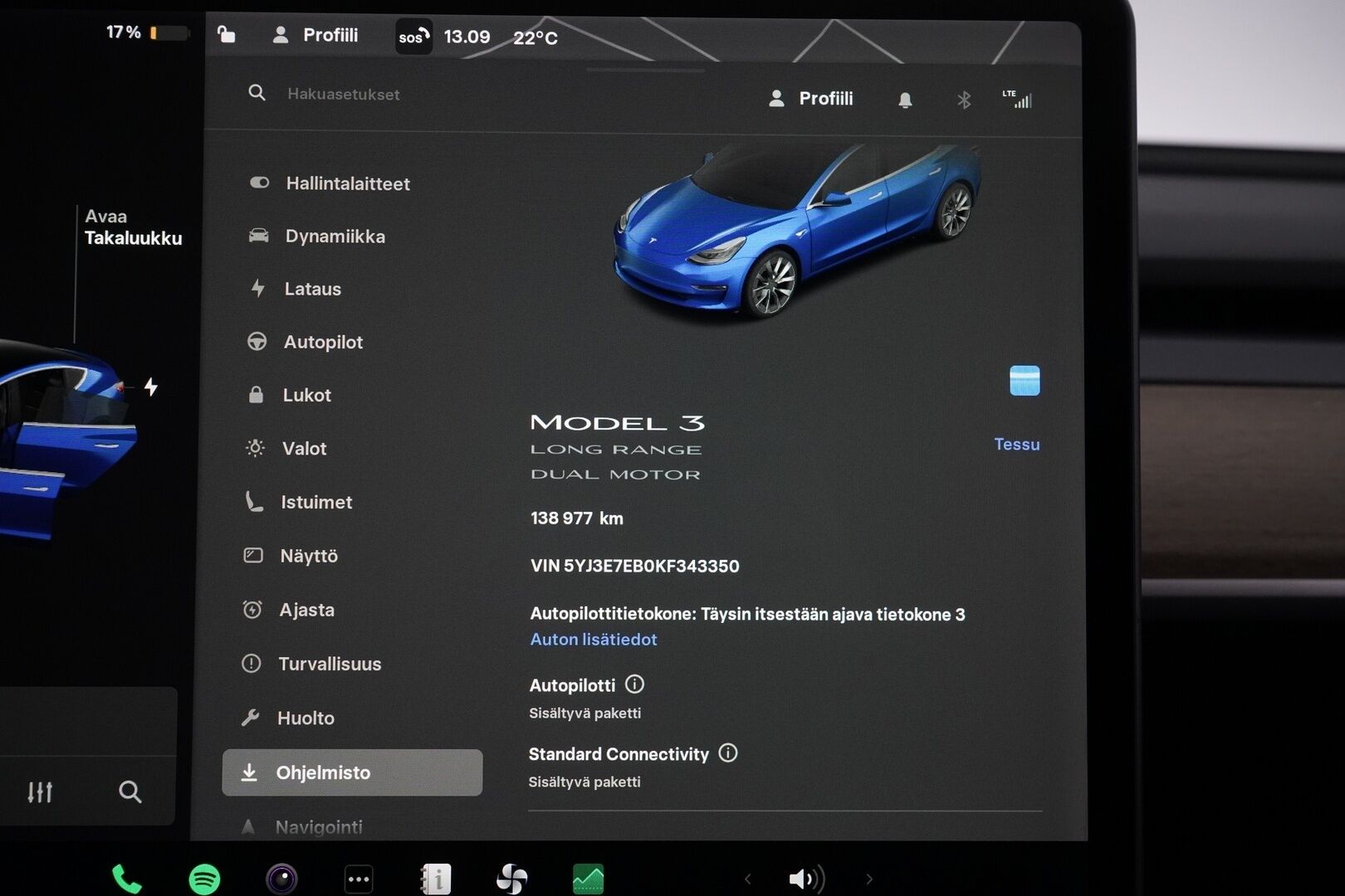 Tesla Model 3 2019 Long-Range Dual Motor AWD *Premium audio / Nahat / Kamera / ACC / Lasikatto* - Kahdet renkaat / Kahdet laturit / Premium Audio