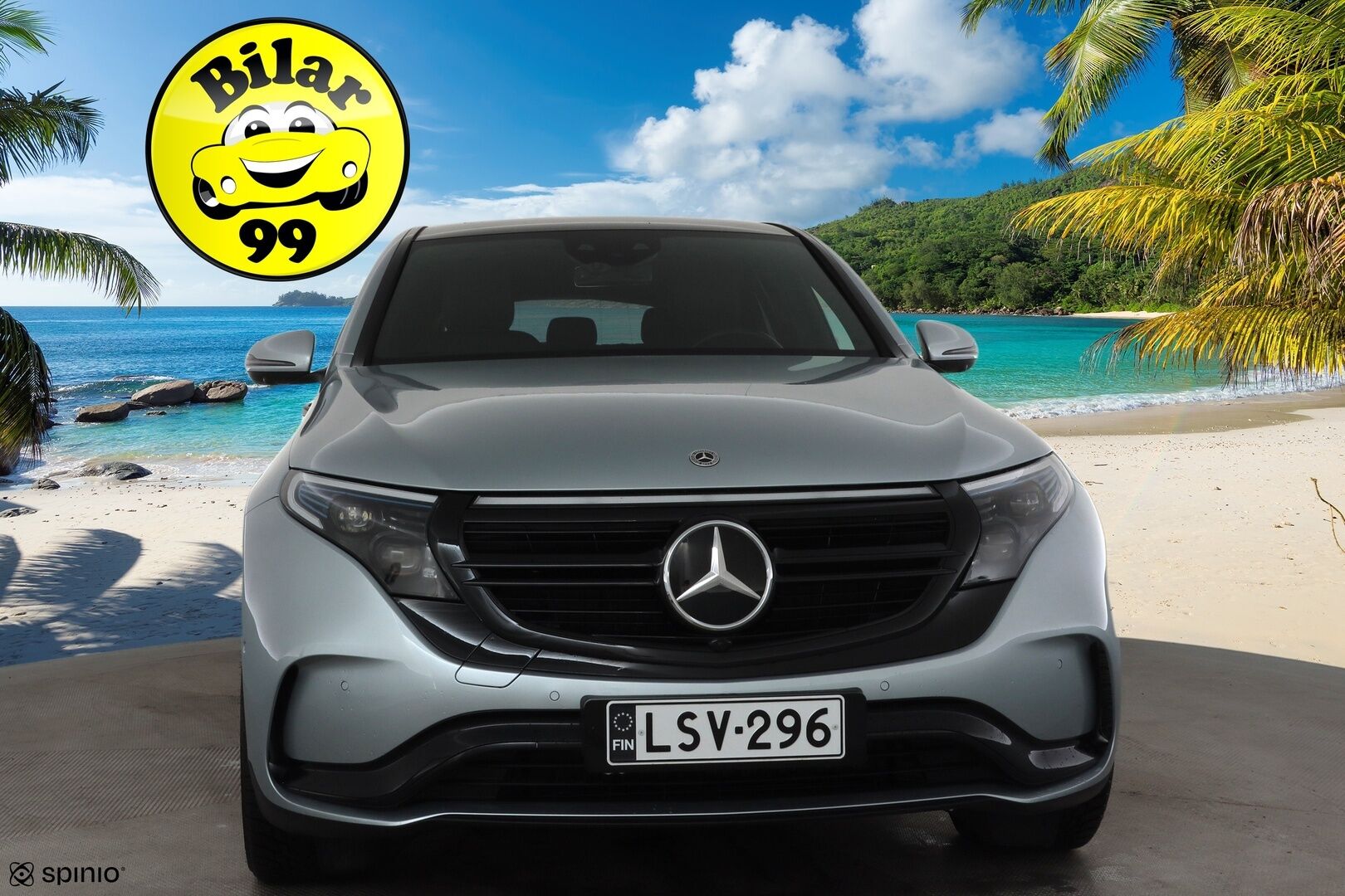 Mercedes-Benz EQC 2023 400 4MATIC Business AMG * Distronic+ / HUD / 360° / Muistipenkit / Multibeam / Midline / Lasikattoluukku / Widescreen * - Kahdet renkaat aluvanteilla