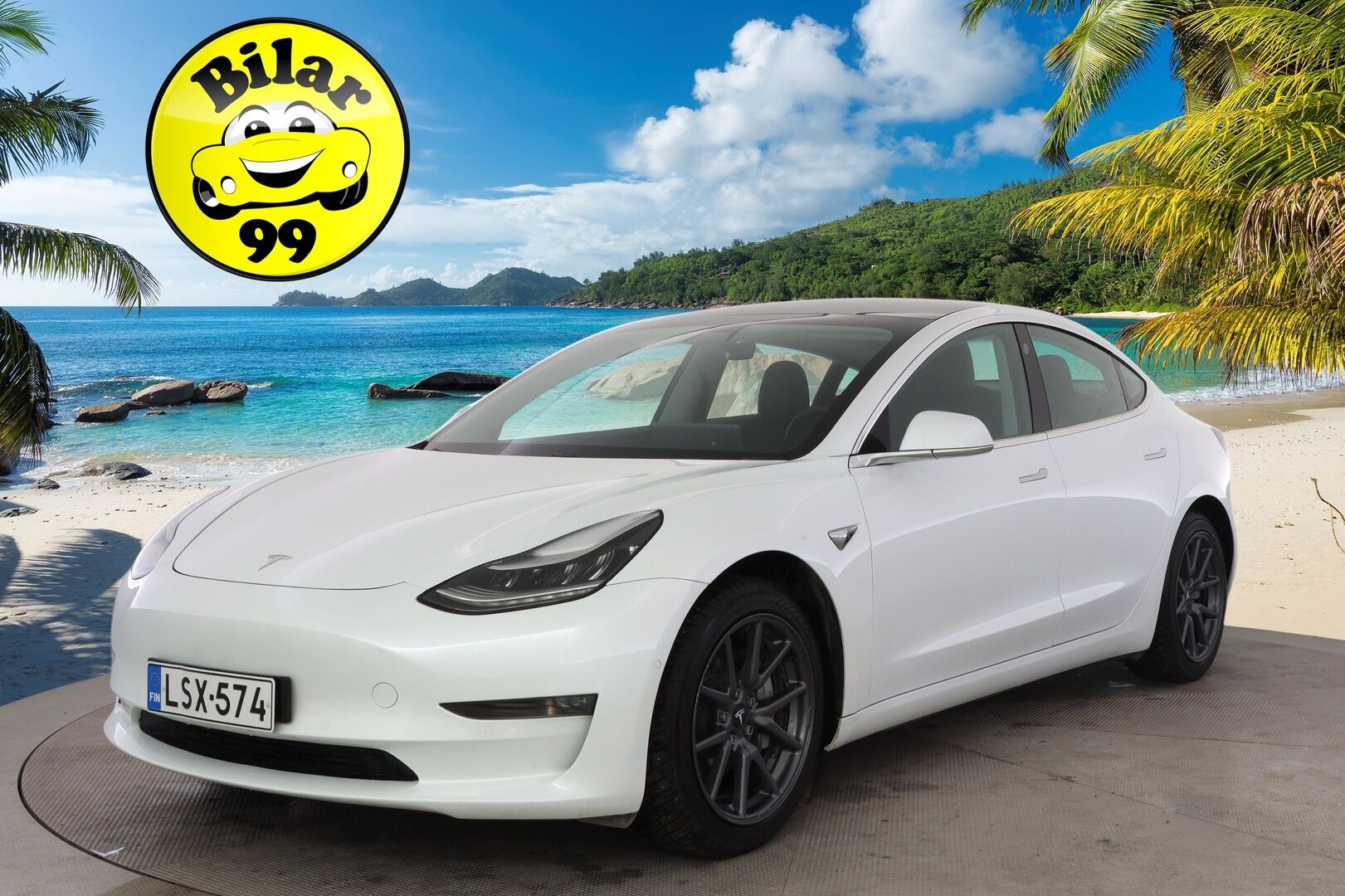 TESLA MODEL 3 2019 Standard Range Plus / Autopilot / Premium Audio / Musta Nahkasisusta / Lasikatto / Peruutuskamera /