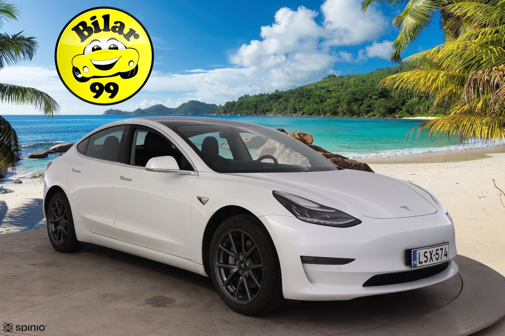 TESLA MODEL 3 2019 Standard Range Plus / Autopilot / Premium Audio / Musta Nahkasisusta / Lasikatto / Peruutuskamera /