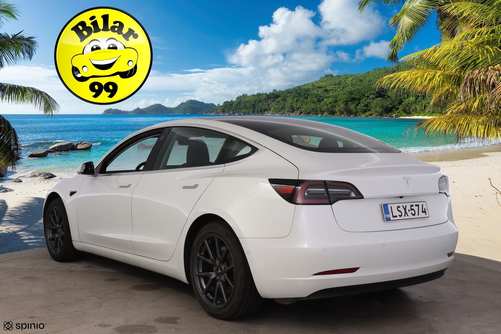 TESLA MODEL 3 2019 Standard Range Plus / Autopilot / Premium Audio / Musta Nahkasisusta / Lasikatto / Peruutuskamera /