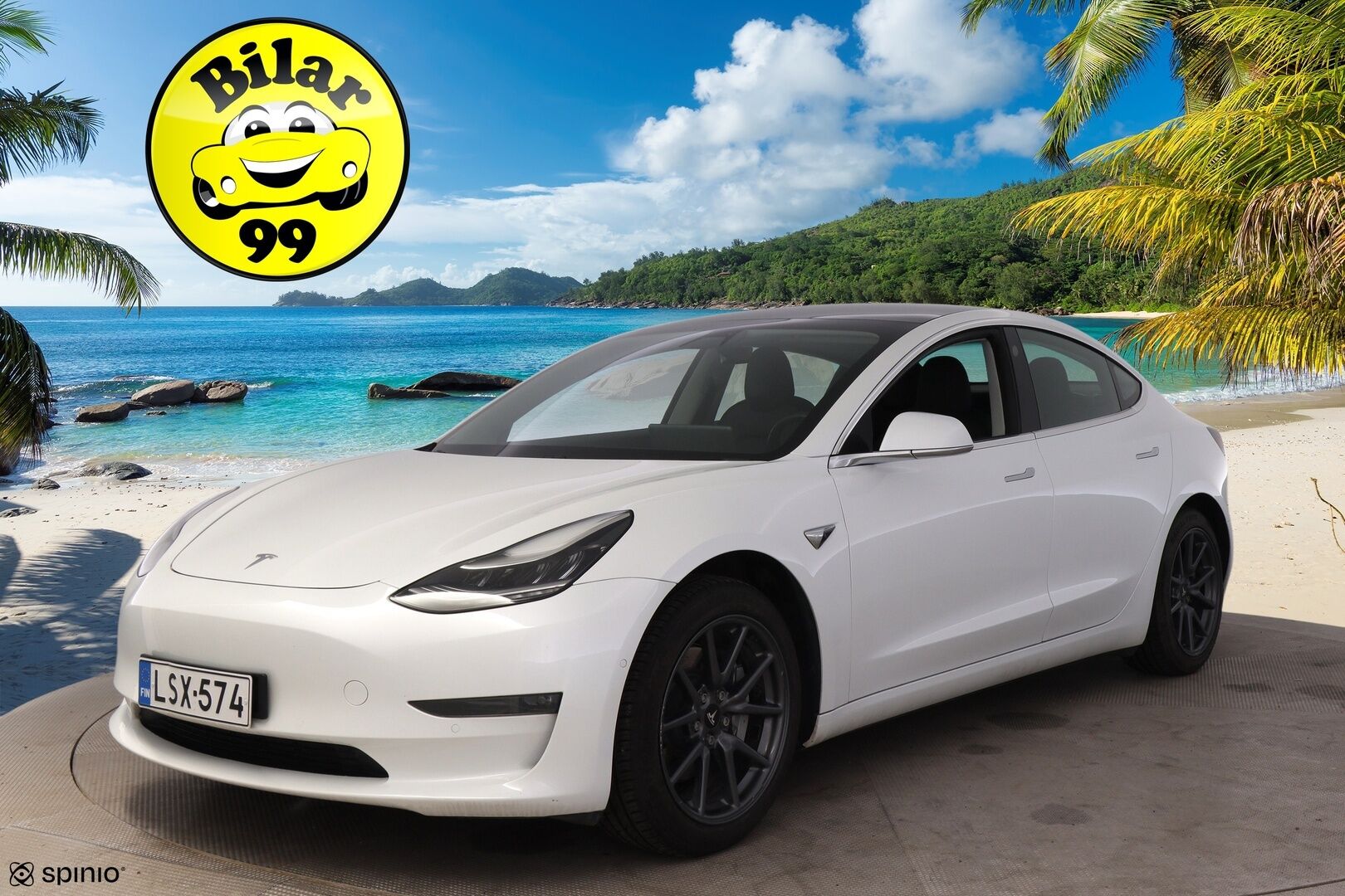 TESLA MODEL 3 2019 Standard Range Plus / Autopilot / Premium Audio / Musta Nahkasisusta / Lasikatto / Peruutuskamera /