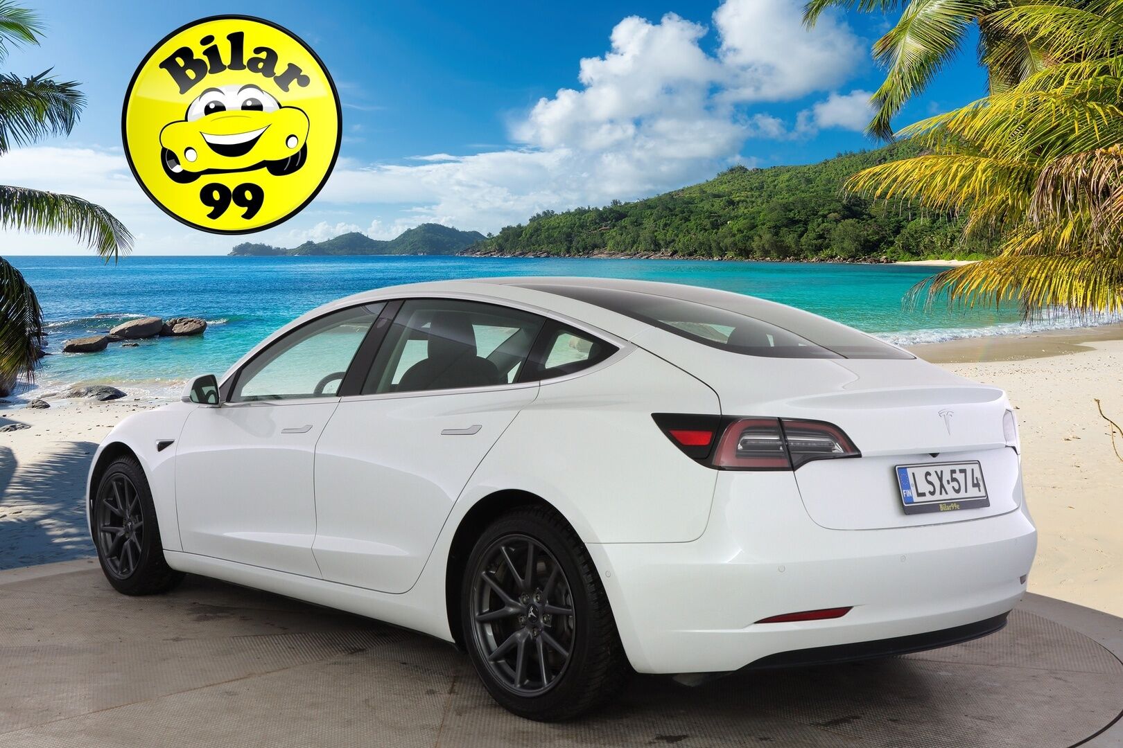 TESLA MODEL 3 2019 Standard Range Plus / Autopilot / Premium Audio / Musta Nahkasisusta / Lasikatto / Peruutuskamera /