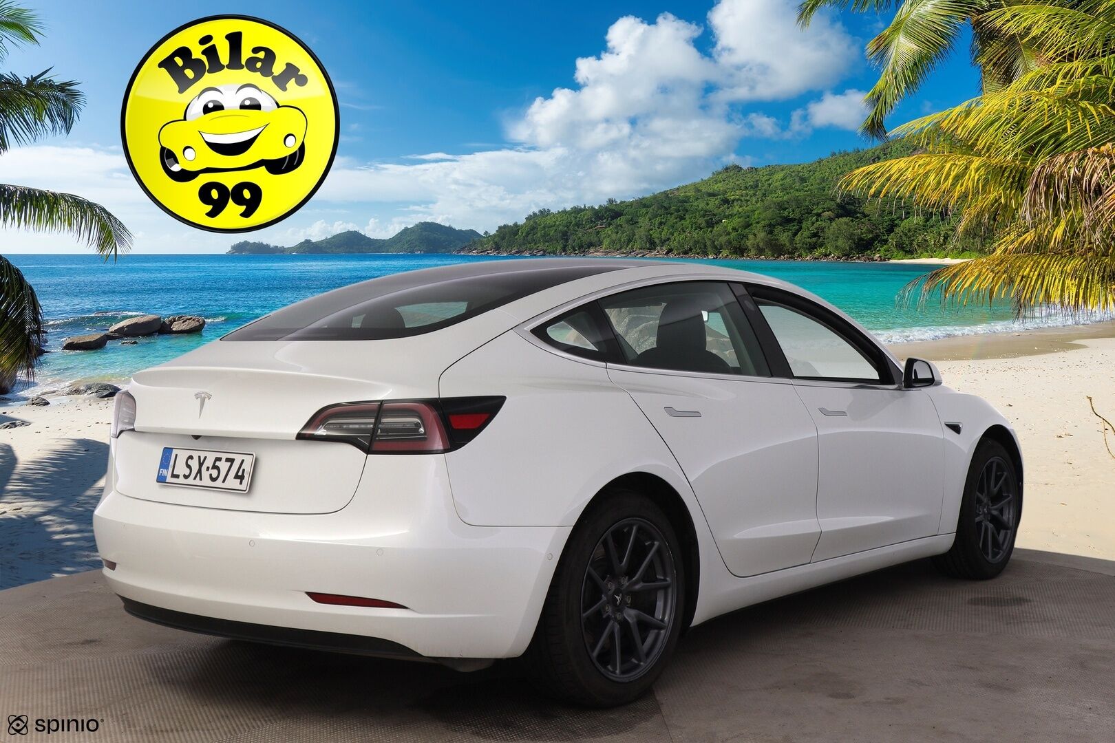 TESLA MODEL 3 2019 Standard Range Plus / Autopilot / Premium Audio / Musta Nahkasisusta / Lasikatto / Peruutuskamera /