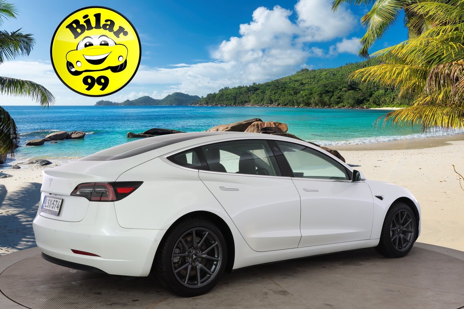 TESLA MODEL 3 2019 Standard Range Plus / Autopilot / Premium Audio / Musta Nahkasisusta / Lasikatto / Peruutuskamera /