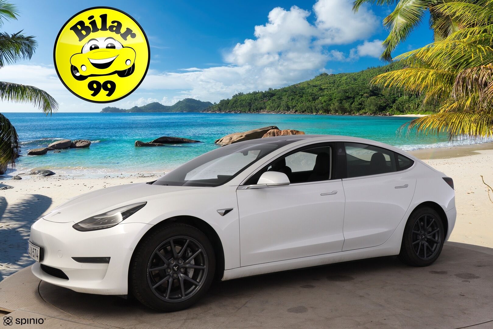 TESLA MODEL 3 2019 Standard Range Plus / Autopilot / Premium Audio / Musta Nahkasisusta / Lasikatto / Peruutuskamera /