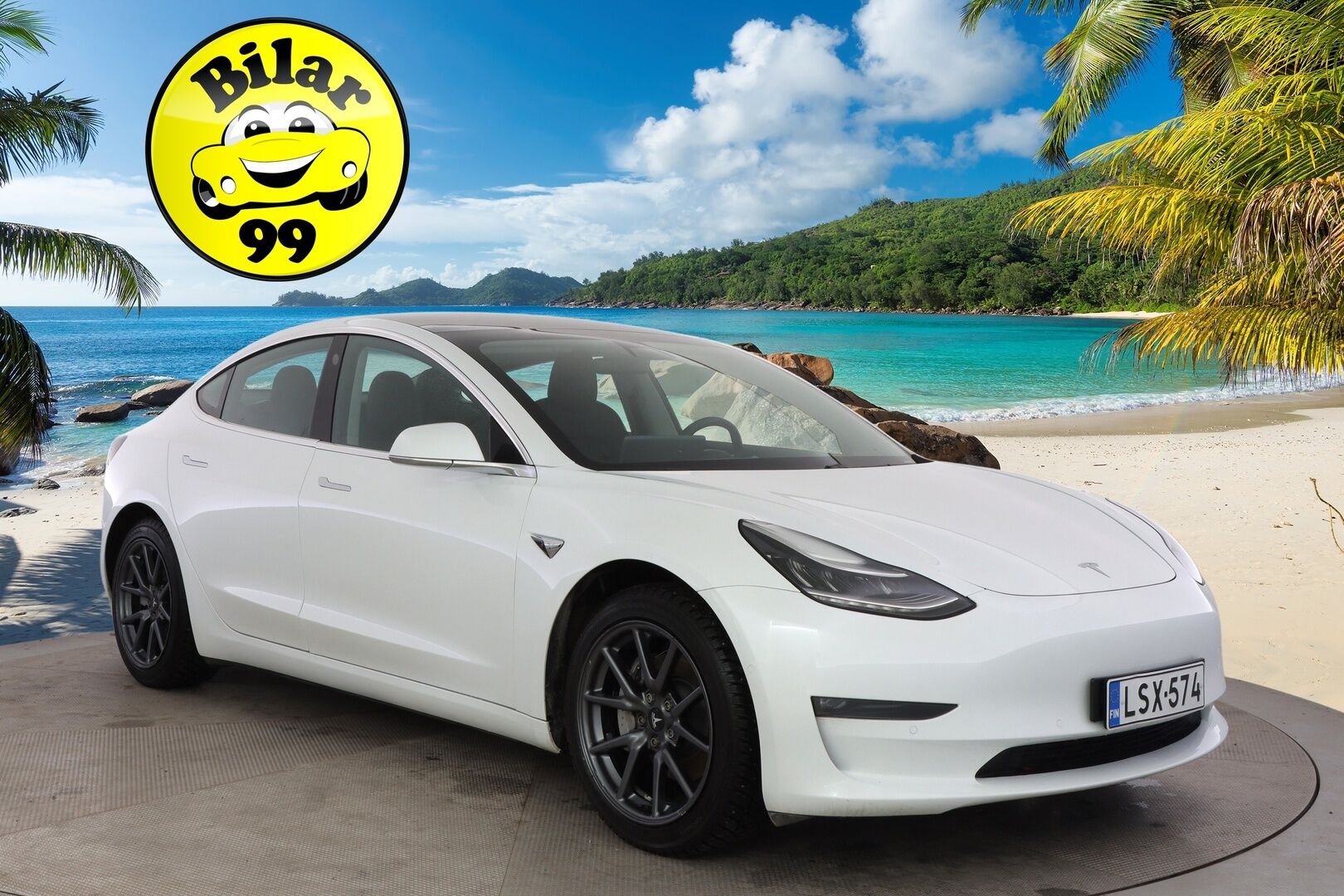 TESLA MODEL 3 2019 Standard Range Plus / Autopilot / Premium Audio / Musta Nahkasisusta / Lasikatto / Peruutuskamera /