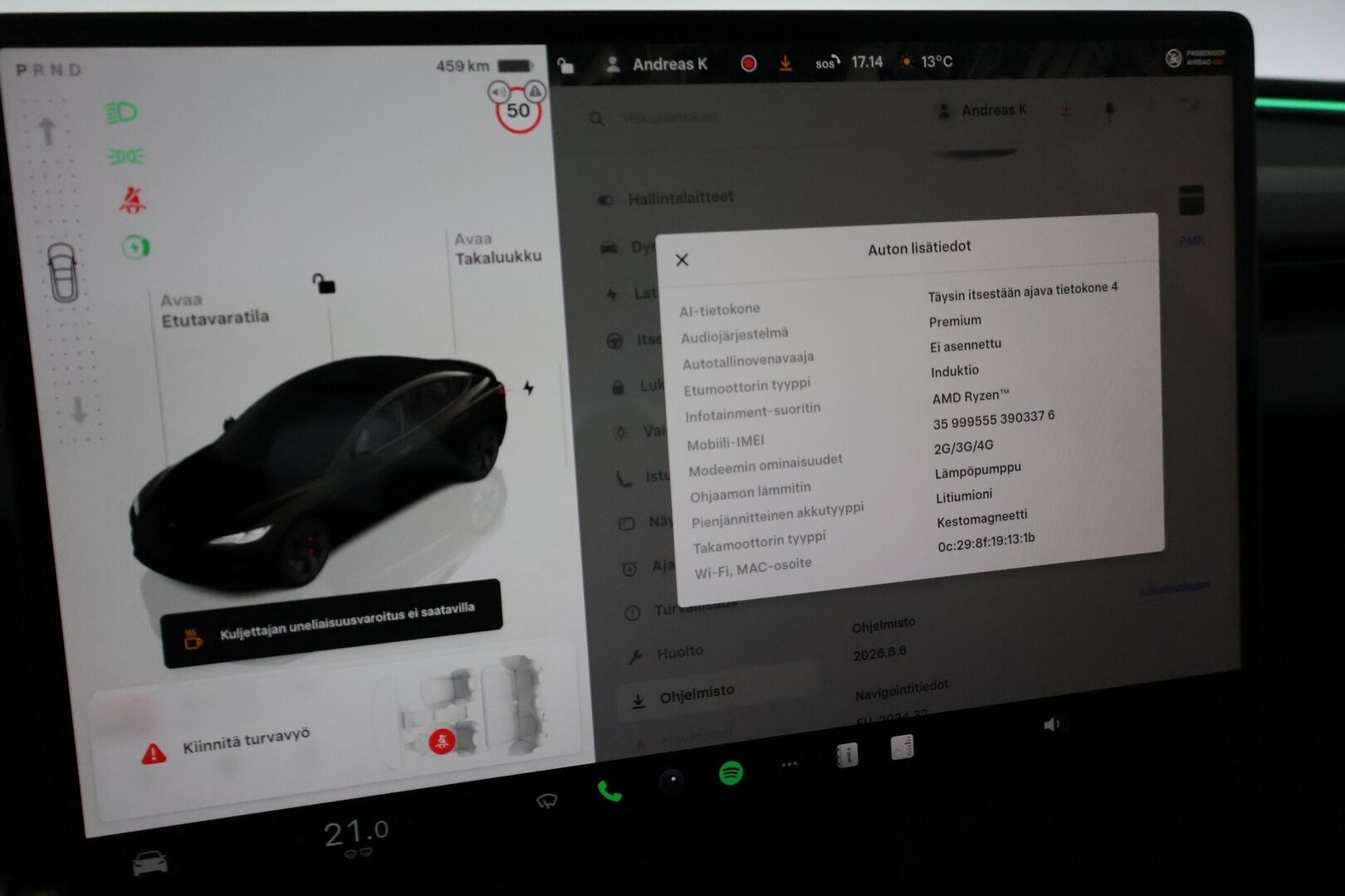 Tesla Model 3 2024 Performance AWD Highland - ILP | Lasikatto | ACC | Matrix | P.Kamera | Ilmastoitu Muistipenkki | Premium Audio