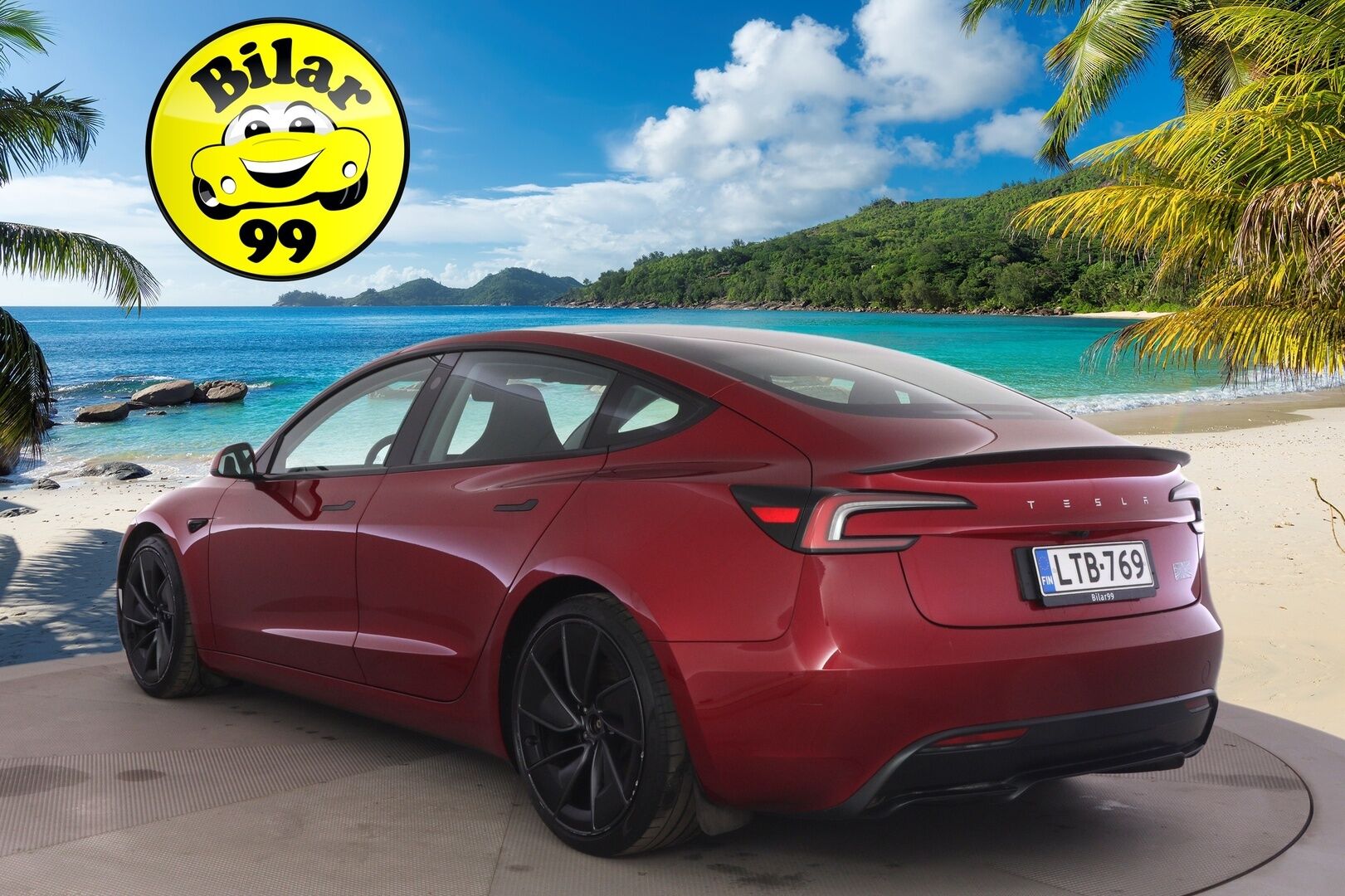 Tesla Model 3 2024 Performance AWD Highland * ILP / Lasikatto / ACC / Matrix / P.Kamera / Ilmastoitu Muistipenkki / Premium Audio * - * Upealla punaisella metallivärillä varustettu Highland * - HULLUT AVAJAISHULINAT KORKOTARJOUS 3,29 %