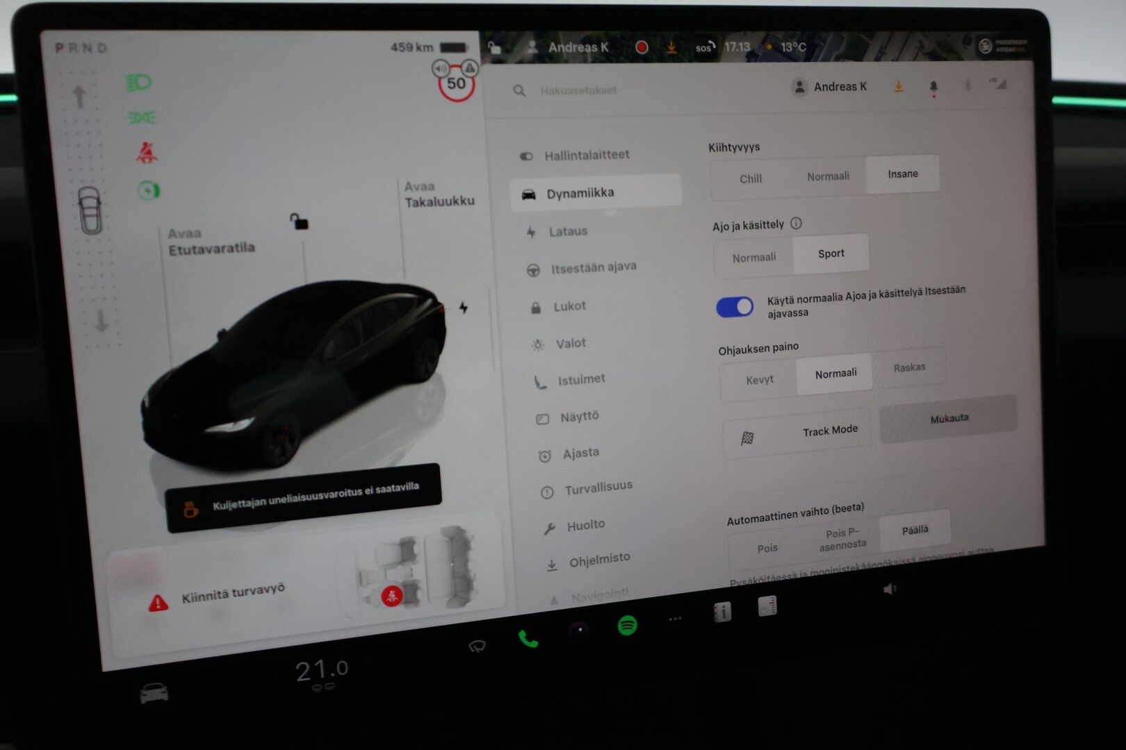 Tesla Model 3 2024 Performance AWD Highland - ILP | Lasikatto | ACC | Matrix | P.Kamera | Ilmastoitu Muistipenkki | Premium Audio