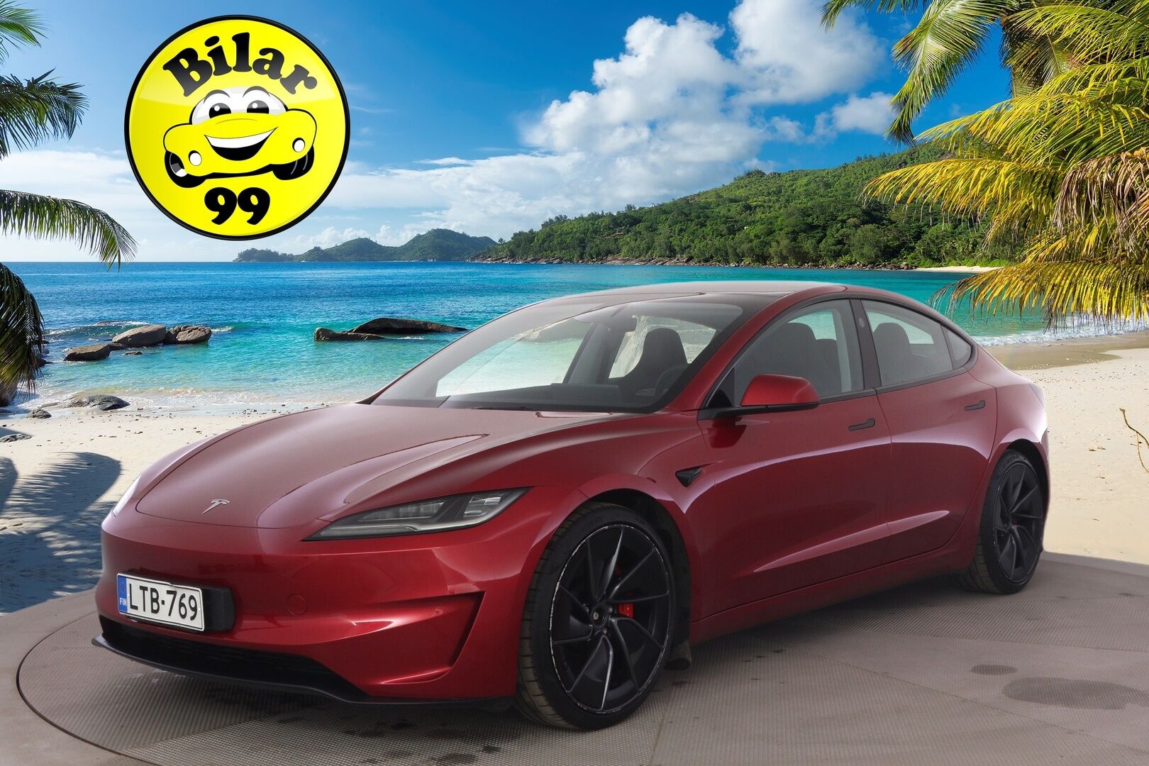 Tesla Model 3 2024 Performance AWD Highland * ILP / Lasikatto / ACC / Matrix / P.Kamera / Ilmastoitu Muistipenkki / Premium Audio * - * Upealla punaisella metallivärillä varustettu Highland * - HULLUT AVAJAISHULINAT KORKOTARJOUS 3,29 %