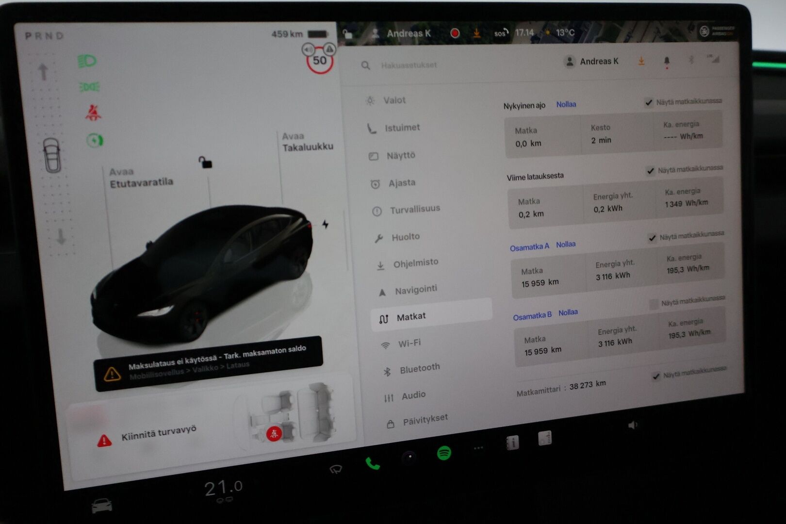 Tesla Model 3 2024 Performance AWD Highland - ILP | Lasikatto | ACC | Matrix | P.Kamera | Ilmastoitu Muistipenkki | Premium Audio