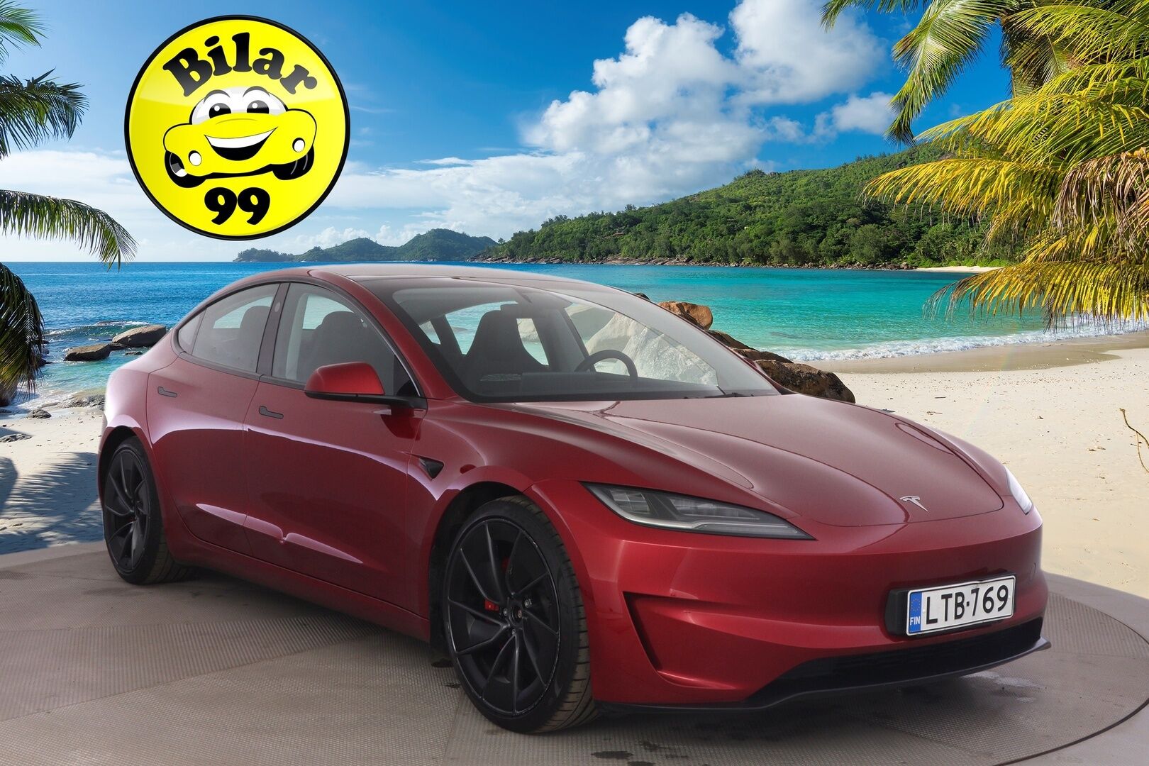 Tesla Model 3 2024 Performance AWD Highland * ILP / Lasikatto / ACC / Matrix / P.Kamera / Ilmastoitu Muistipenkki / Premium Audio * - * Upealla punaisella metallivärillä varustettu Highland * - HULLUT AVAJAISHULINAT KORKOTARJOUS 3,29 %