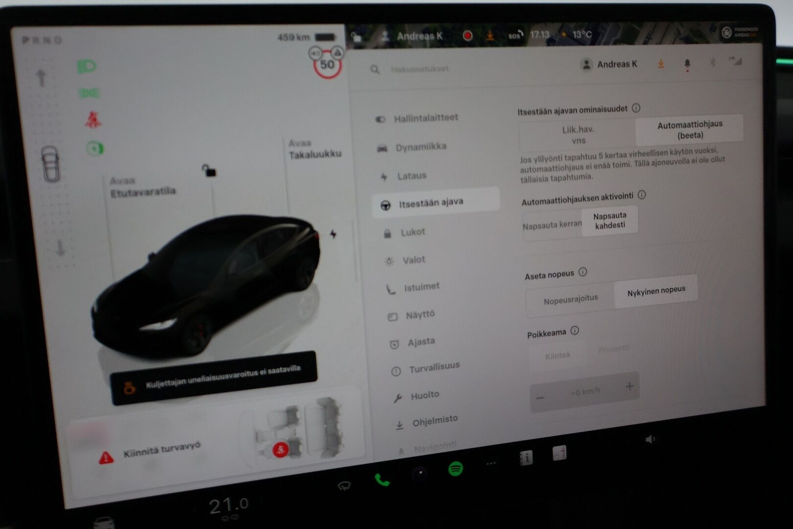 Tesla Model 3 2024 Performance AWD Highland - ILP | Lasikatto | ACC | Matrix | P.Kamera | Ilmastoitu Muistipenkki | Premium Audio