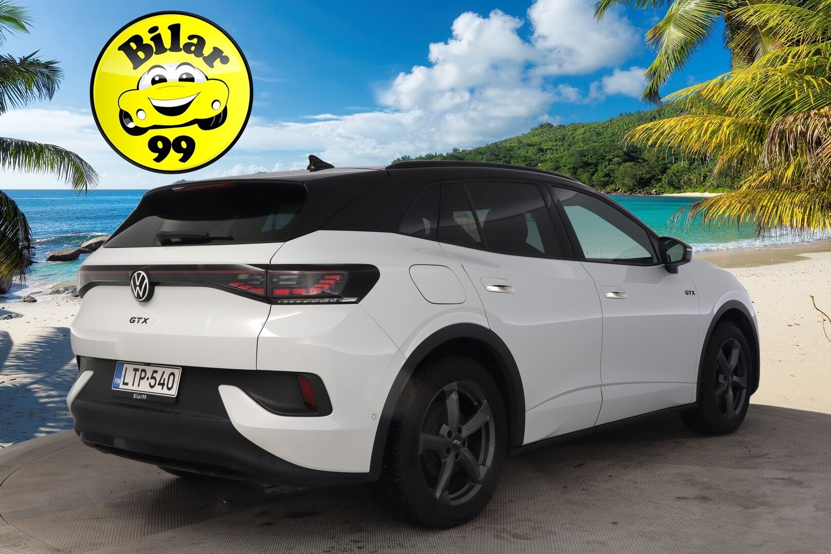 VOLKSWAGEN ID.4 2023 GTX Dual Motor 220kW * ACC / 360° / ILP / Koukku / IQ.Light / Sähköluukku / Navi / KeylessGo * - Akku kuntotarkastettu / Kahdet renkaat aluvanteilla / Merkkihuollettu