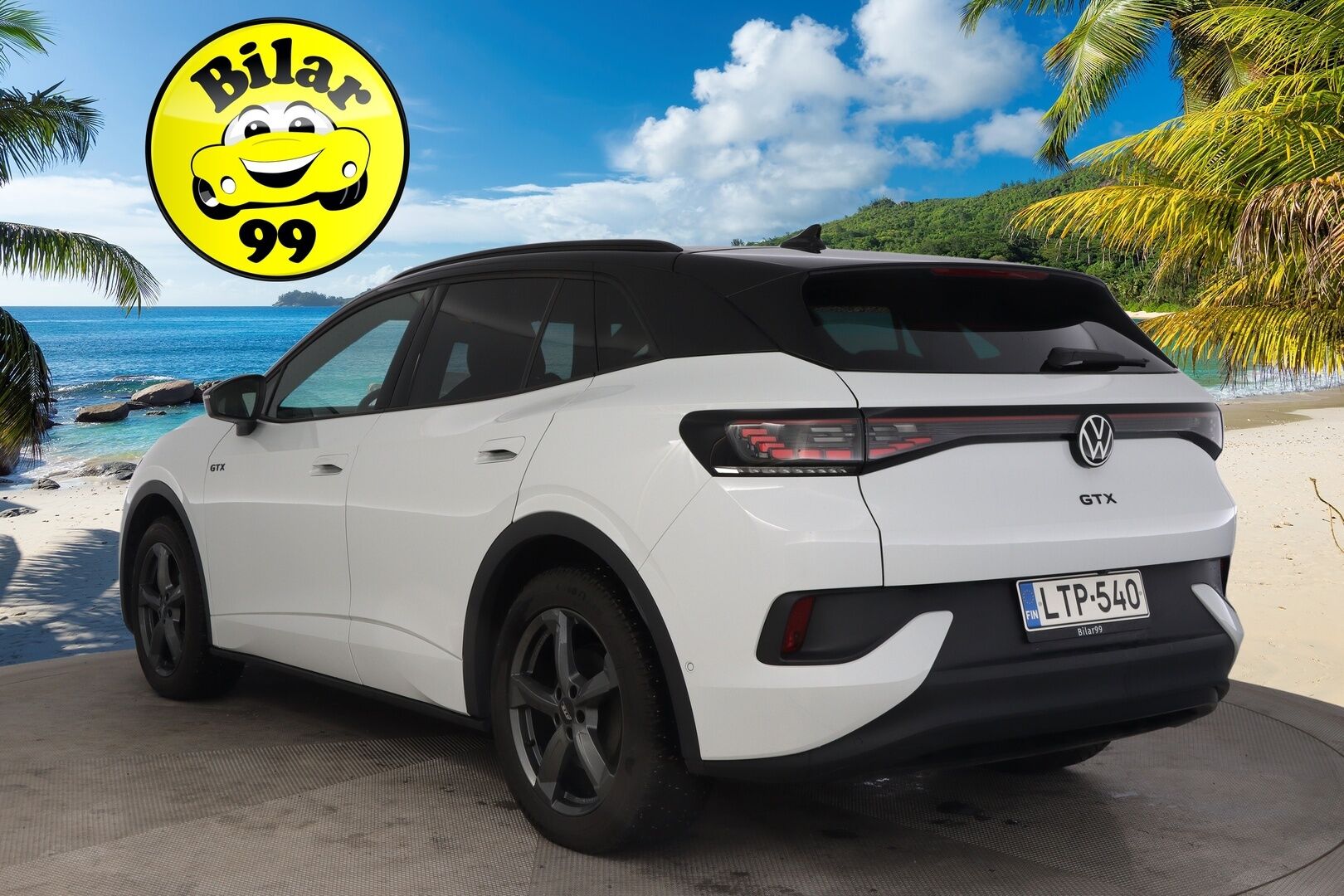 VOLKSWAGEN ID.4 2023 GTX Dual Motor 220kW * ACC / 360° / ILP / Koukku / IQ.Light / Sähköluukku / Navi / KeylessGo * - Akku kuntotarkastettu / Kahdet renkaat aluvanteilla / Merkkihuollettu