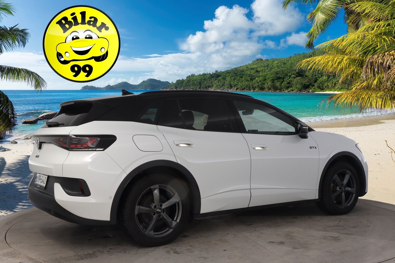 VOLKSWAGEN ID.4 2023 GTX Dual Motor 220kW * ACC / 360° / ILP / Koukku / IQ.Light / Sähköluukku / Navi / KeylessGo * - Akku kuntotarkastettu / Kahdet renkaat aluvanteilla / Merkkihuollettu