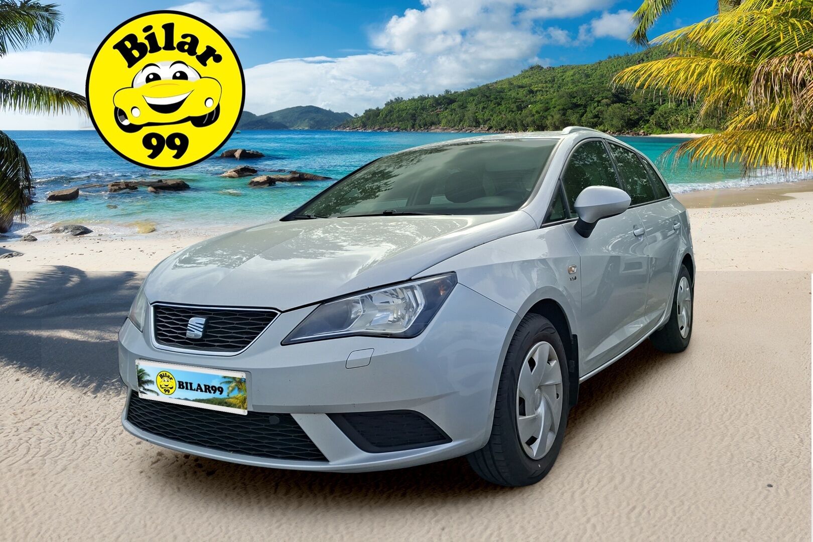 Seat Ibiza ST 2013 1,2 TSI Edition - Lähes ajamattomat kesä- ja talvirenkaat (nasta) alumiinivanteilla