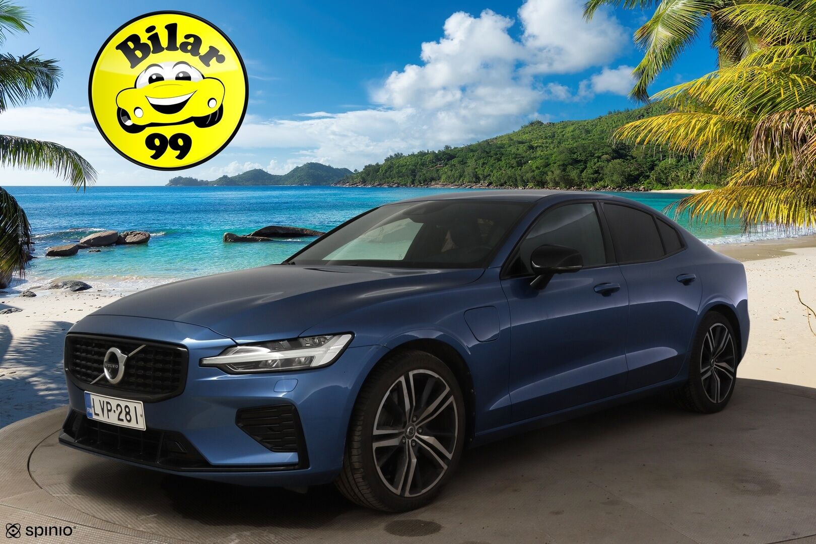 Volvo S60 2021 T8 TwE AWD Business R-Design aut * 360° / HarmanKardon / ACC / BLIS / Sporttipenkit muistilla / Webasto * - Vetokoukku / Kahdet renkaat Volvon alumiinivanteilla / Jakohihna juuri vaihdettu!