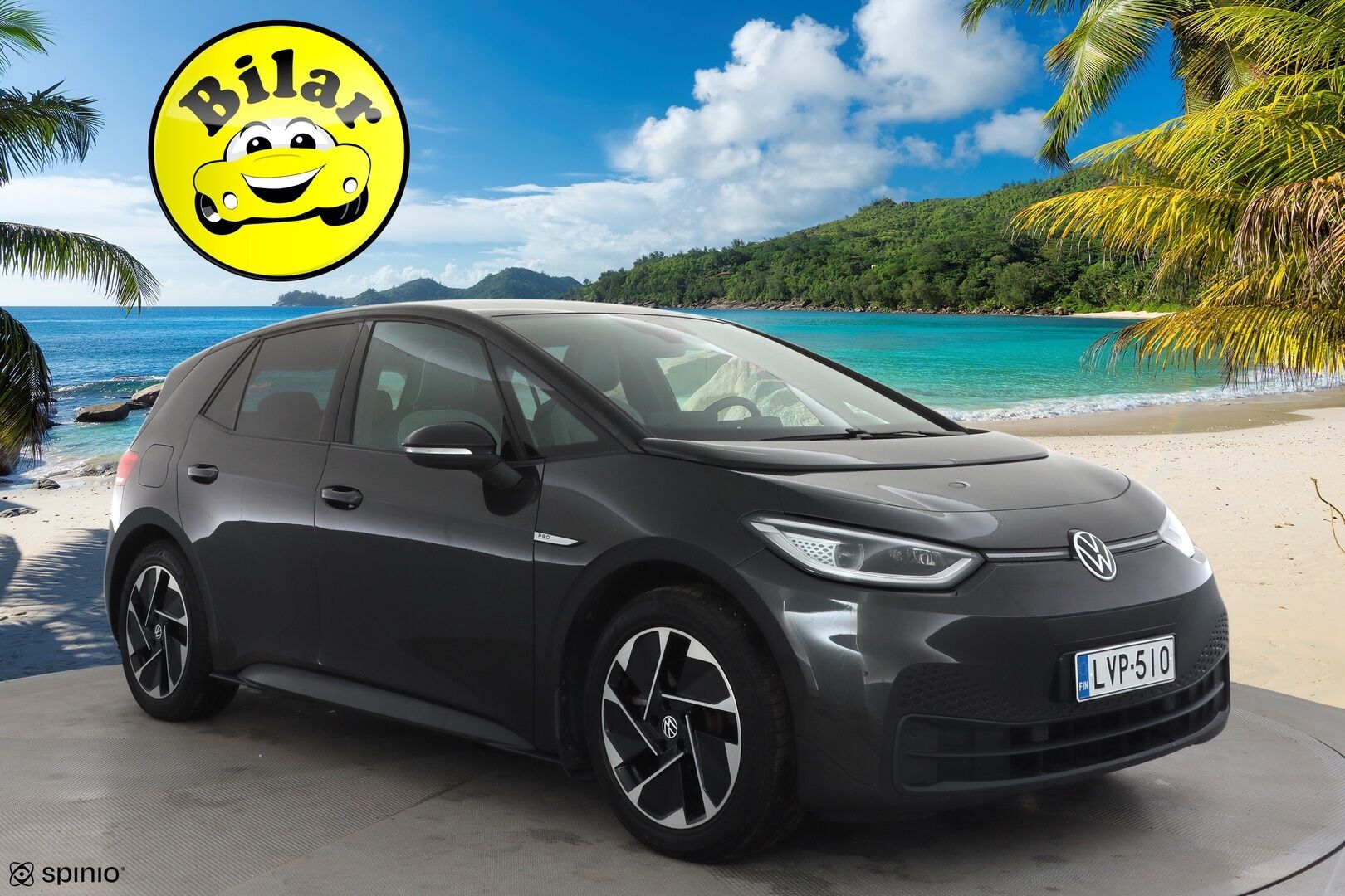 Volkswagen ID.3 2021 Pro Performance Business 150 kW, akku 58 kWh - | ACC | ILP | IQ.Light | P.kamera | Lane assist | Keyless | Ambient | Navi | Apple & Android | 2x renkaat aluin | Merkkihuollot | 
