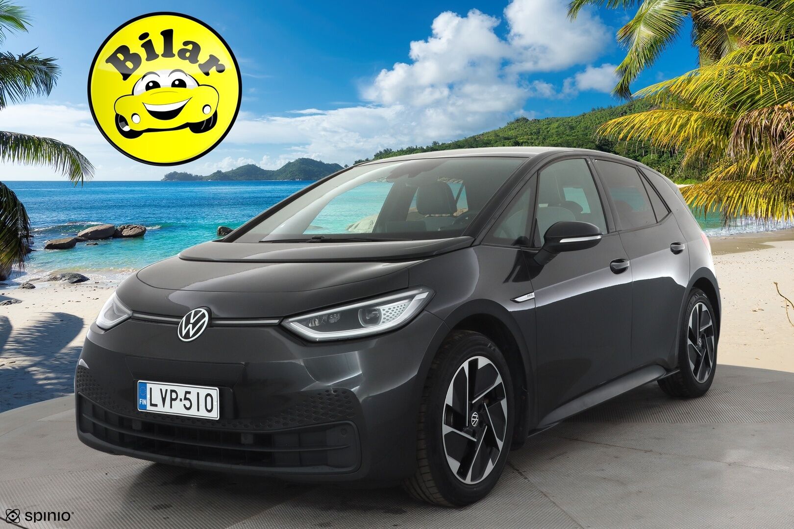 Volkswagen ID.3 2021 Pro Performance Business 150 kW, akku 58 kWh - | ACC | ILP | IQ.Light | P.kamera | Lane assist | Keyless | Ambient | Navi | Apple & Android | 2x renkaat aluin | Merkkihuollot | 