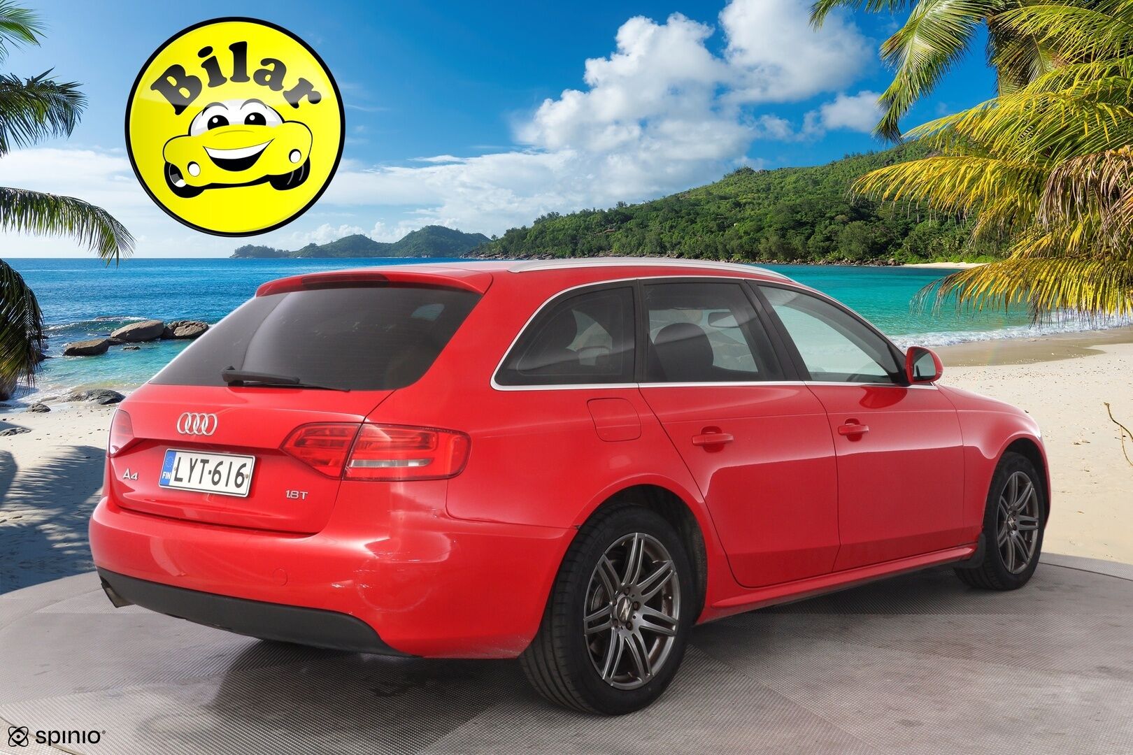 Audi A4 2008 YritysOutlet - Myydään vain yrityksille -  25.6 Katsastettu! | Jakoketju vaihdettu | Lohko+sisä | Suomi-auto | Kahdet hyvät renkaat alumiinivanteilla