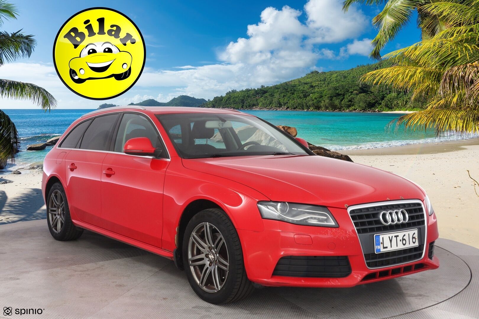 Audi A4 2008 YritysOutlet - Myydään vain yrityksille -  25.6 Katsastettu! | Jakoketju vaihdettu | Lohko+sisä | Suomi-auto | Kahdet hyvät renkaat alumiinivanteilla