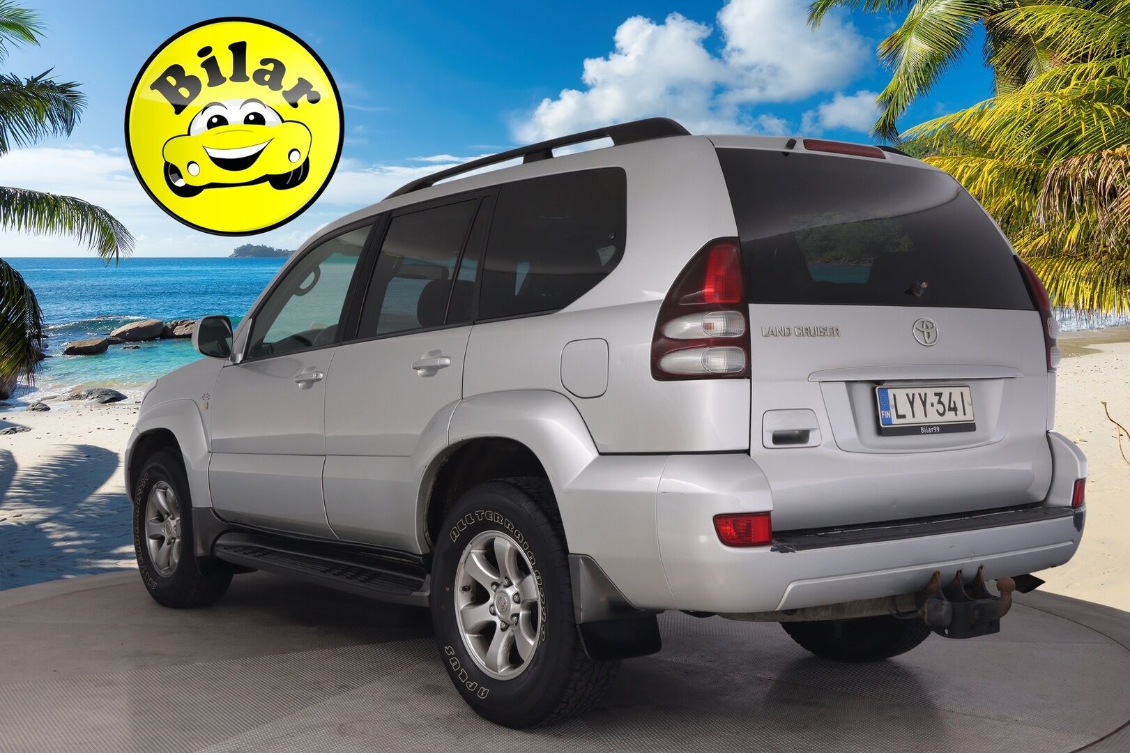 Toyota Land Cruiser 2009 3,0 D-4D Executive Shadow aut. 8h - 8-Paikkainen | Lasikattoluukku | Vetokoukku | Navi | Webasto | P*Kamera | Nahkapenkit | Sähköpenkit | Suomi-auto | Katsastettu 07/26! | Karjarauta+Lisävalot!