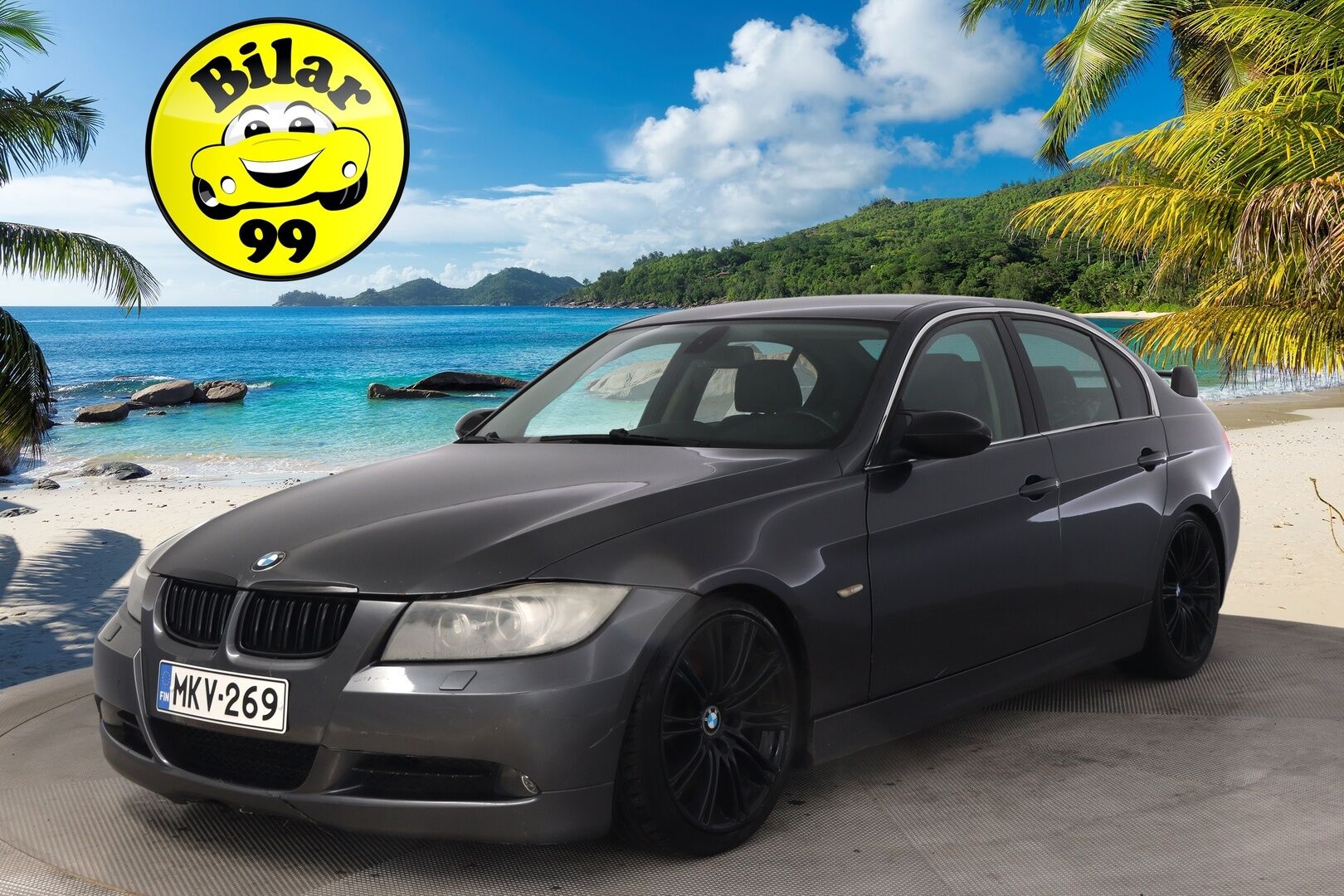 BMW 335 2007 3,0 E90 Sedan *YritysOutlet - Myydään vain yrityksille* Pitkä leima! / M-Sport ratti / Nahat / Proffa Navi* - *YritysOutlet - Myydään vain yrityksille* 2x renkaat aluvanteilla!*