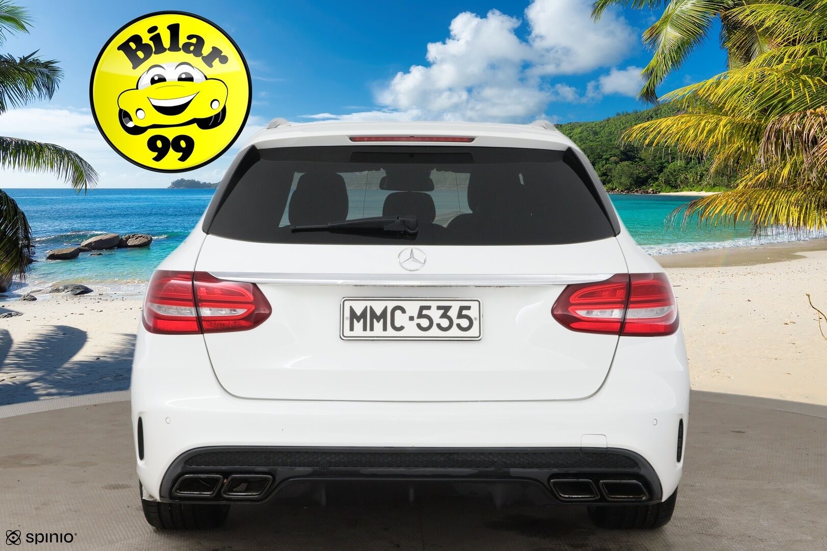 Mercedes-Benz C 2016 220 d T 4Matic A AMG Premium Edition * Webasto / Burmester / LED-High Perf / Koukku / P.tutkat / Sportnahat * - Kahdet renkaat aluvanteilla 