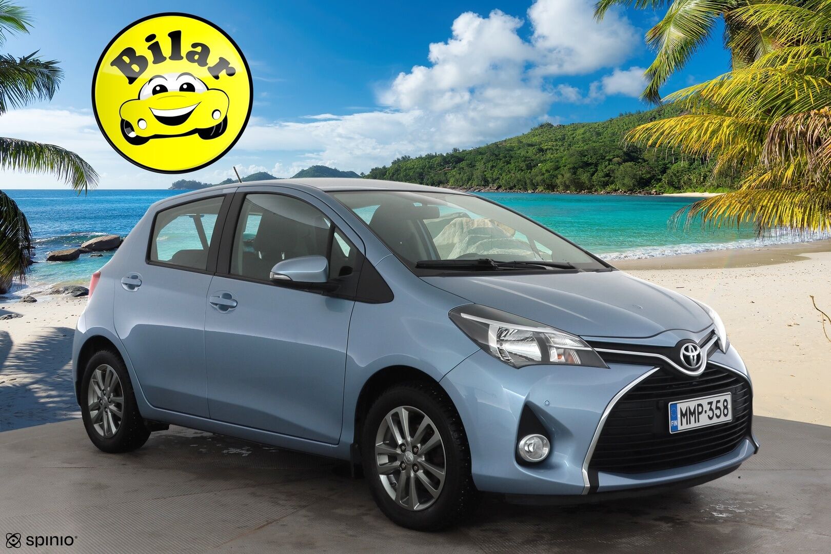 Toyota Yaris 2016 1,33 Dual VVT-i Active 5ov Multidrive S - | 1-om suomiauto | Merkkihuollot | P.kamera | Navi | Vakkari | Bluetooth | Aut. ilmastointi | Penkinlämmittimet | 2x renkaat aluvantein | - KORKO VAIN 3,99 %
